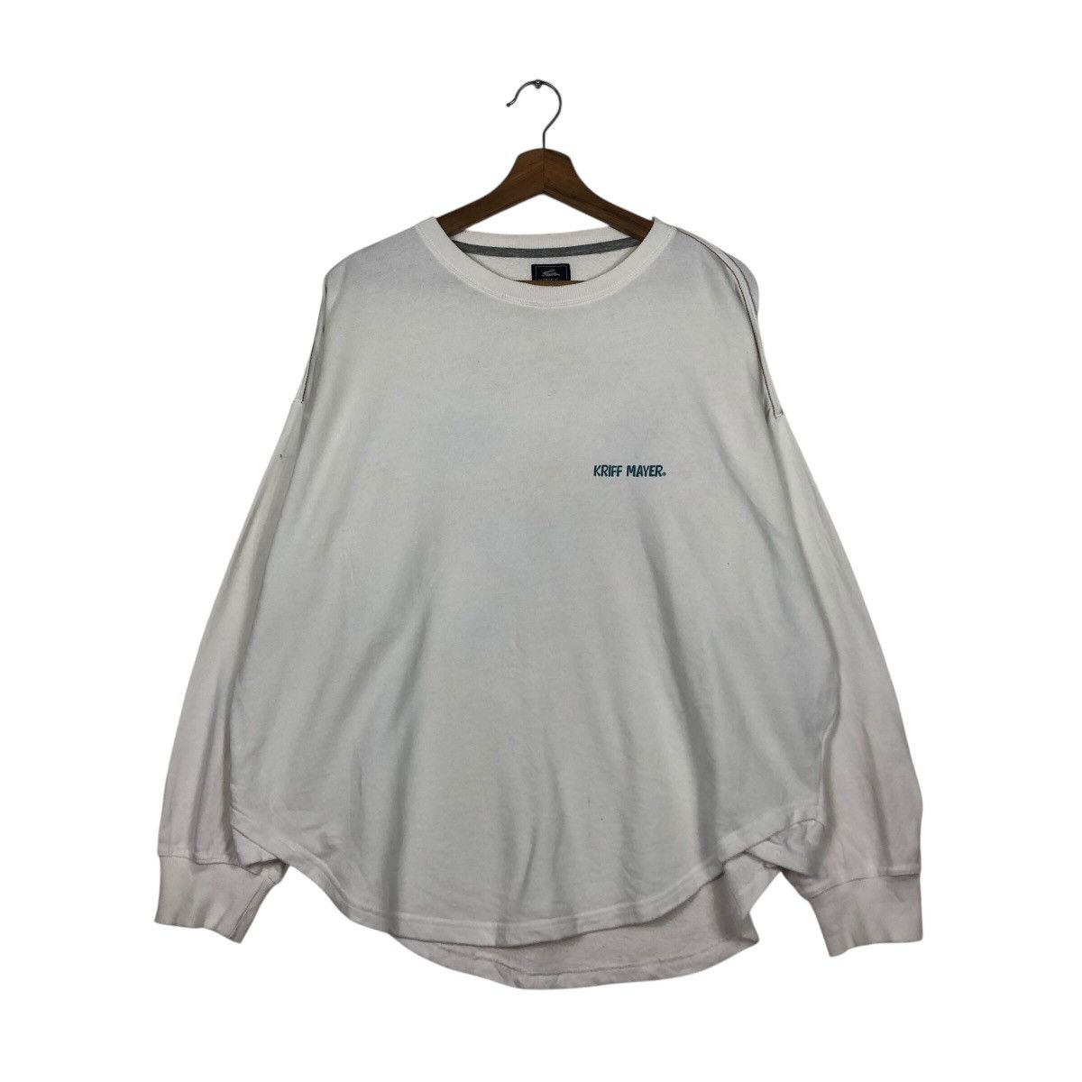 Japanese Brand 📌Vintage Sweatshirt Kriff Mayer Big Logo Back Hit Size US L / EU 52-54 / 3 - 3 Thumbnail