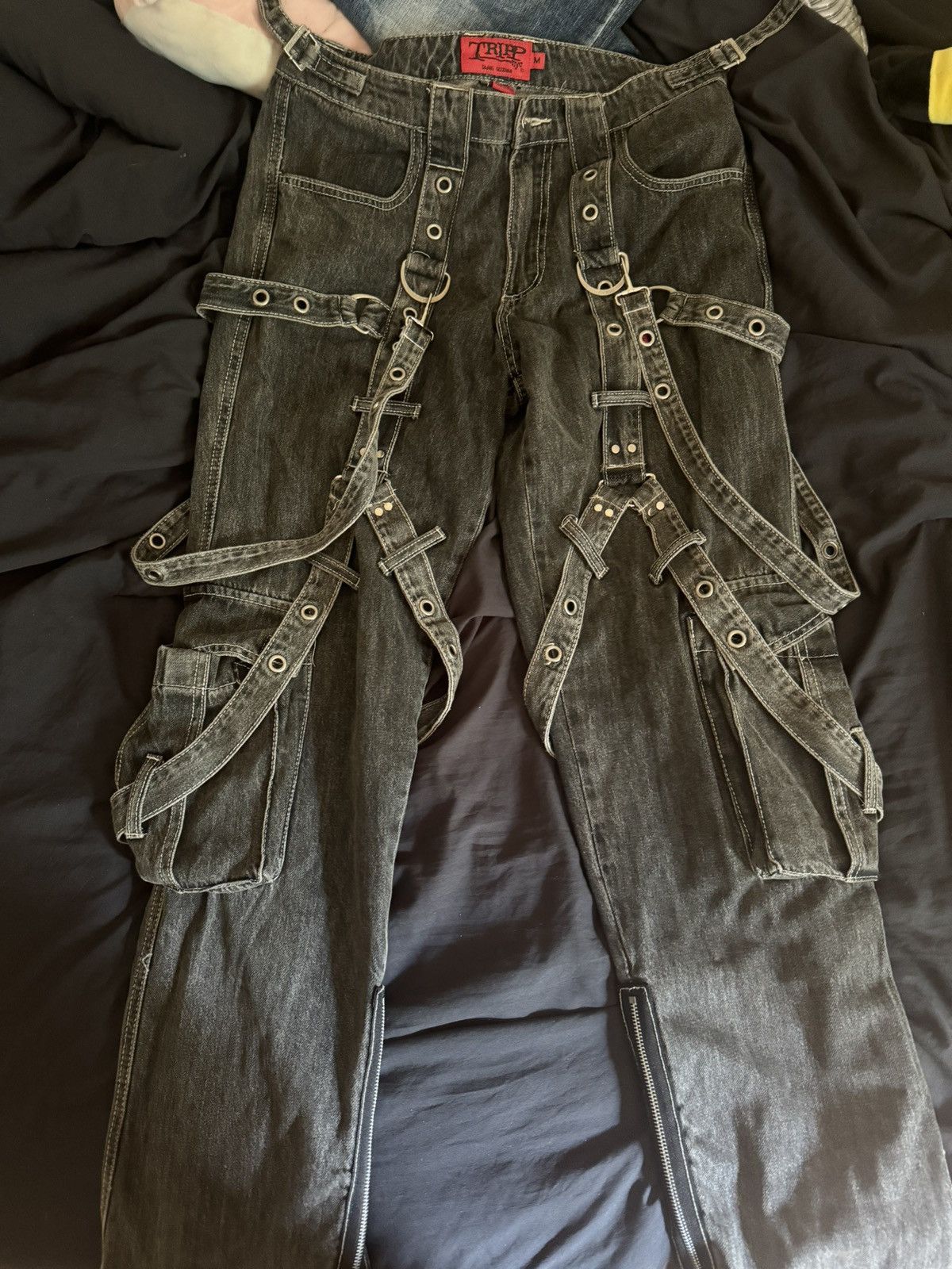 image of Tripp NYC Bondage Pants in Grey, Men's (Size 34)