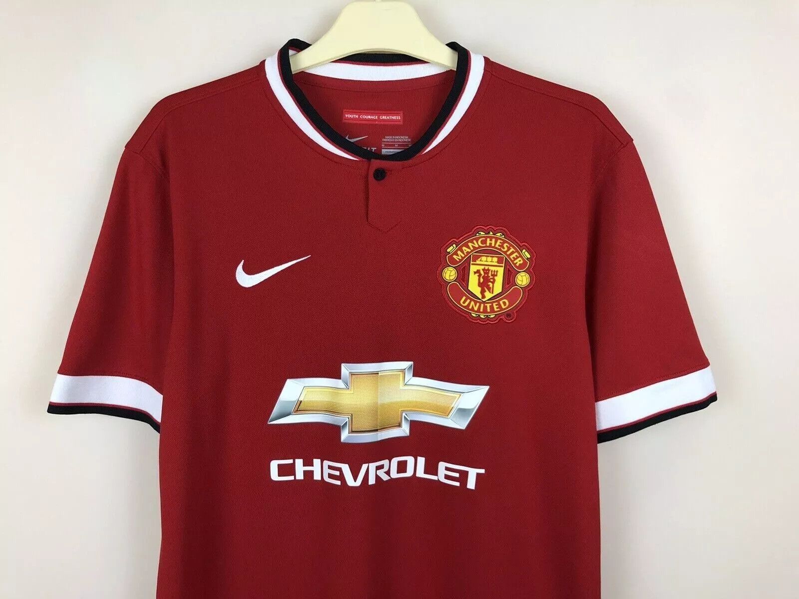 Nike MANCHESTER UNITED 2014 2015 HOME JERSEY SOCCER JANUZAJ Size US M / EU 48-50 / 2 - 3 Thumbnail