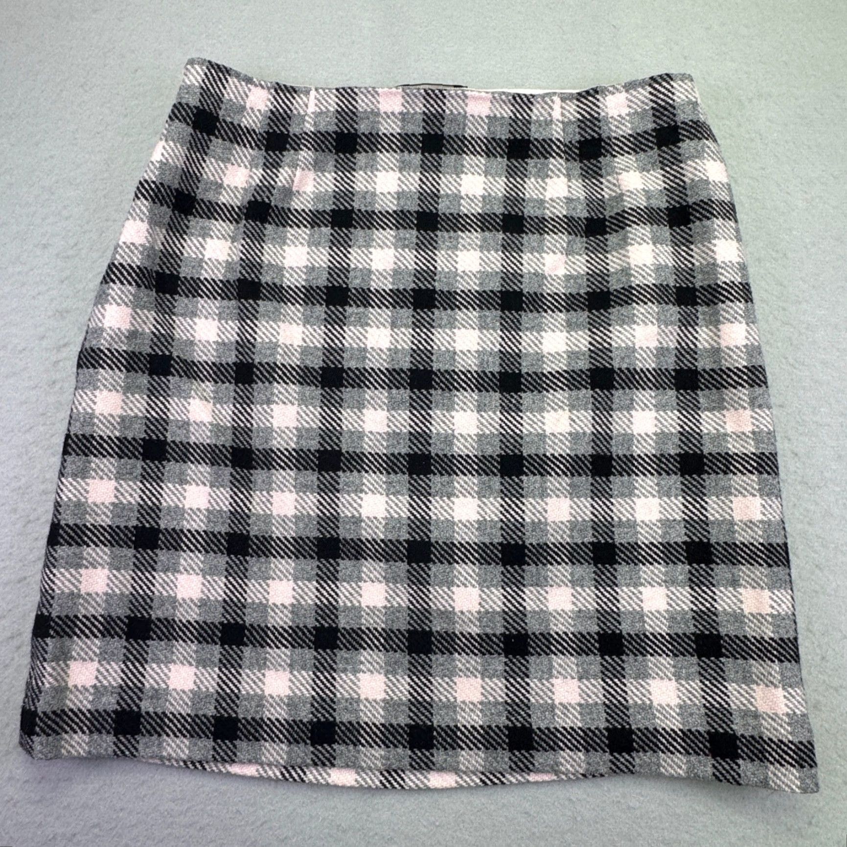 Talbots VINTAGE Talbots Skirt Women’s 12 Mini Plaid Wool Blend Black Pink Zipper Lined Wool Tweed Fall Winter Workwear Casual Mens? Size 34" / US 12 / IT 48 - 6 Thumbnail