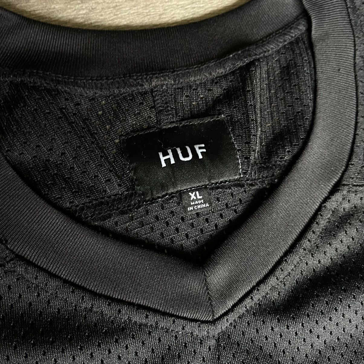 Huf × Vintage HUF Worldwide Fulton Arch Embroidered Logo Hockey Jersey Size US XL / EU 56 / 4 - 5 Thumbnail