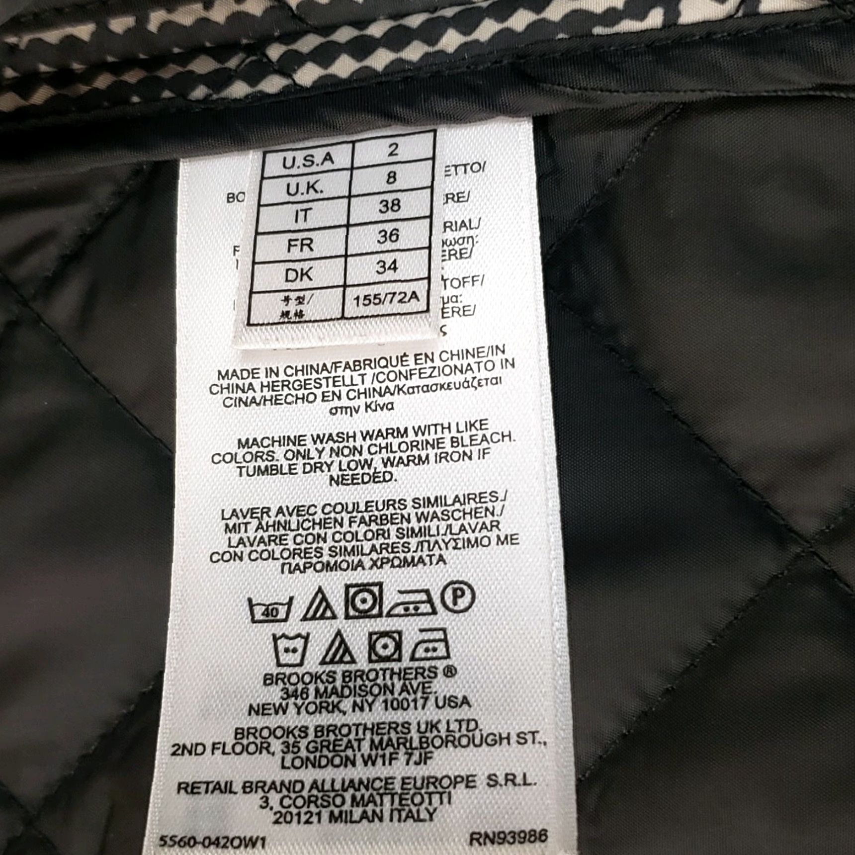 Brooks Brothers Brooks Brothers Jacket Womens 2 Black Full Zip Vest Button Pockets Logo Ladies Size XS / US 0-2 / IT 36-38 - 5 Thumbnail