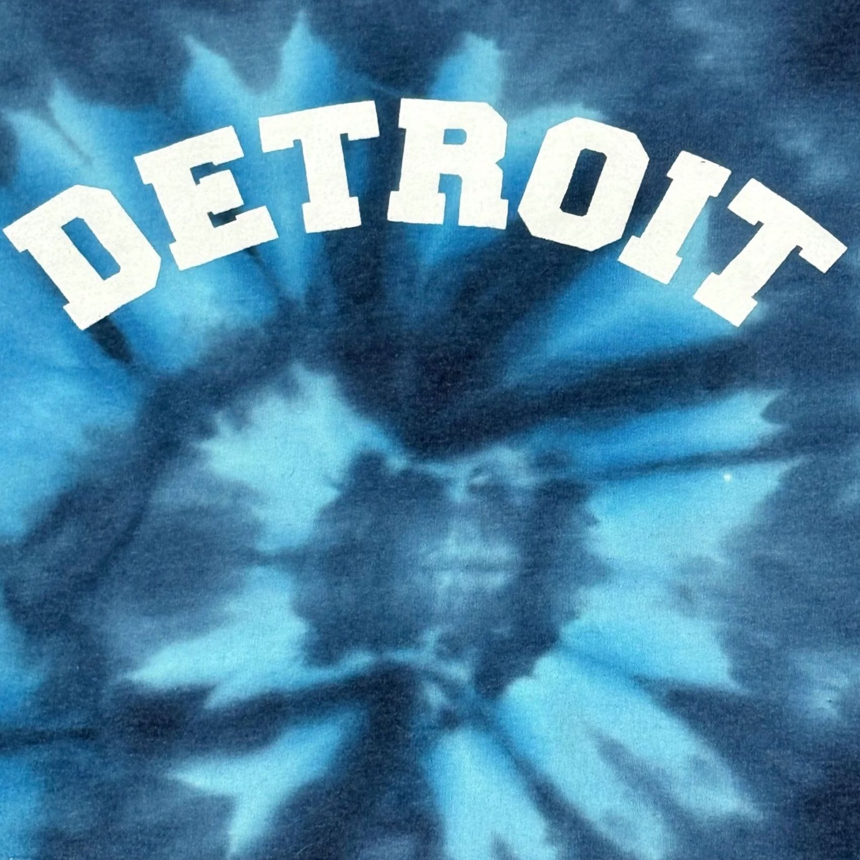 Gildan Y2K 90s Graphic Detroit XL Tie Dye Heavy Blend Hoodie Sweatshirt Festival Hippie Size US XL / EU 56 / 4 - 2 Thumbnail