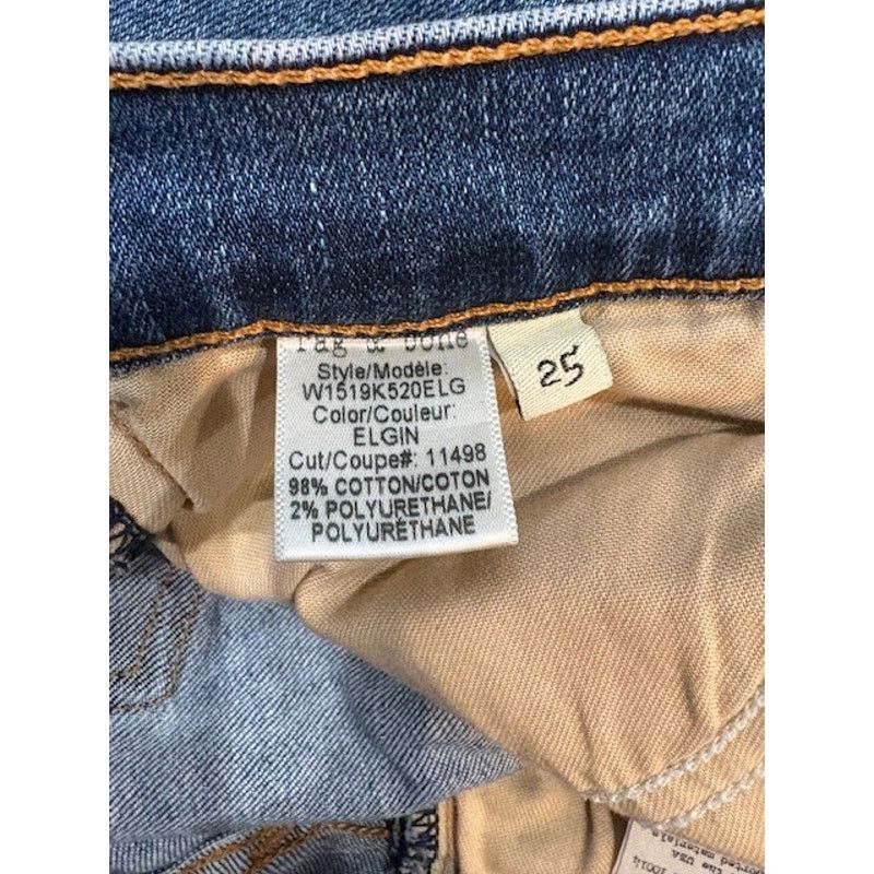 Rag & Bone Rag & Bone Low-Rise 5-Pocket Straight Leg “Elgin” Jeans Size 25" / US 0 / IT 36 - 10 Thumbnail