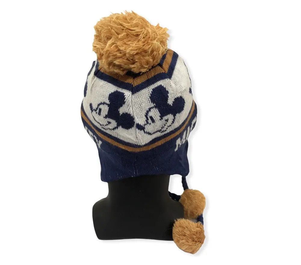 Disney × Mickey Mouse Vintage Mickey Mouse Cartoon Earflap Beanie Hat Size ONE SIZE - 4 Thumbnail