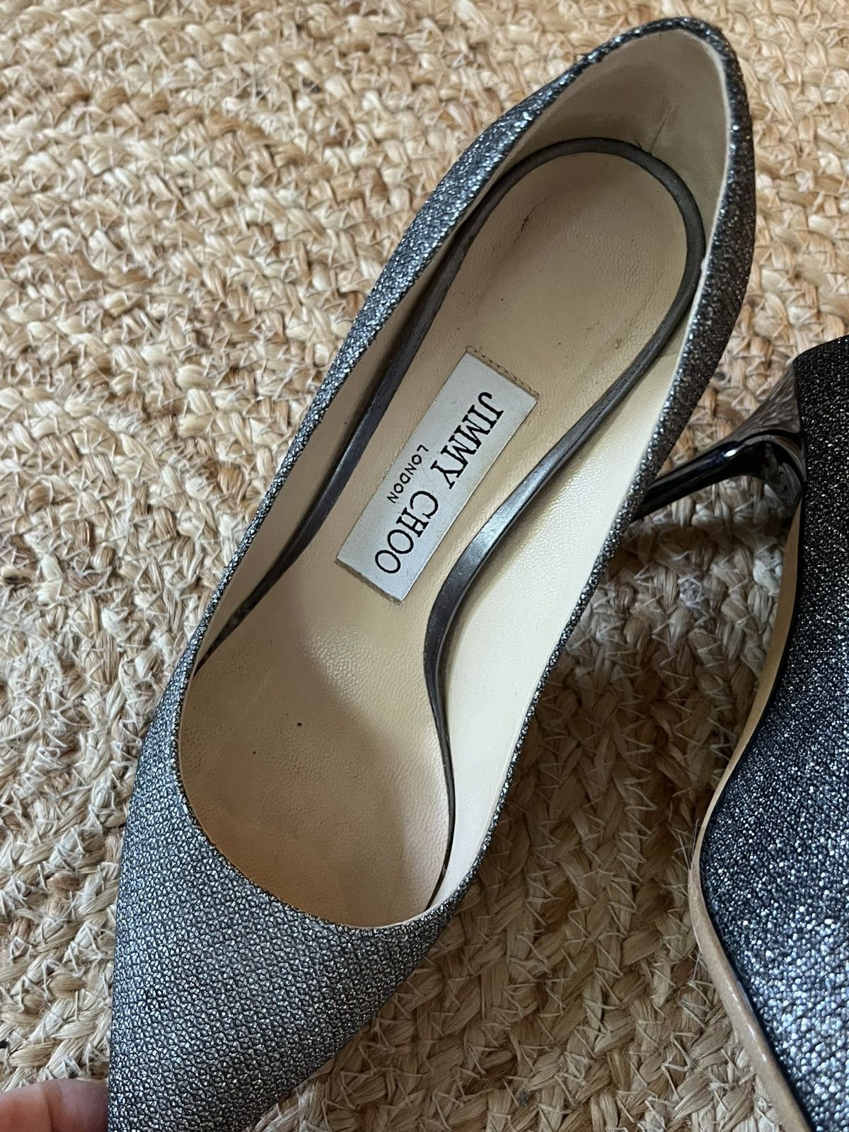 Jimmy Choo Jimmy Choo Glitter Pointed Toe Heels – EU 35 / US 5 Size US 5 / IT 35 - 4 Thumbnail