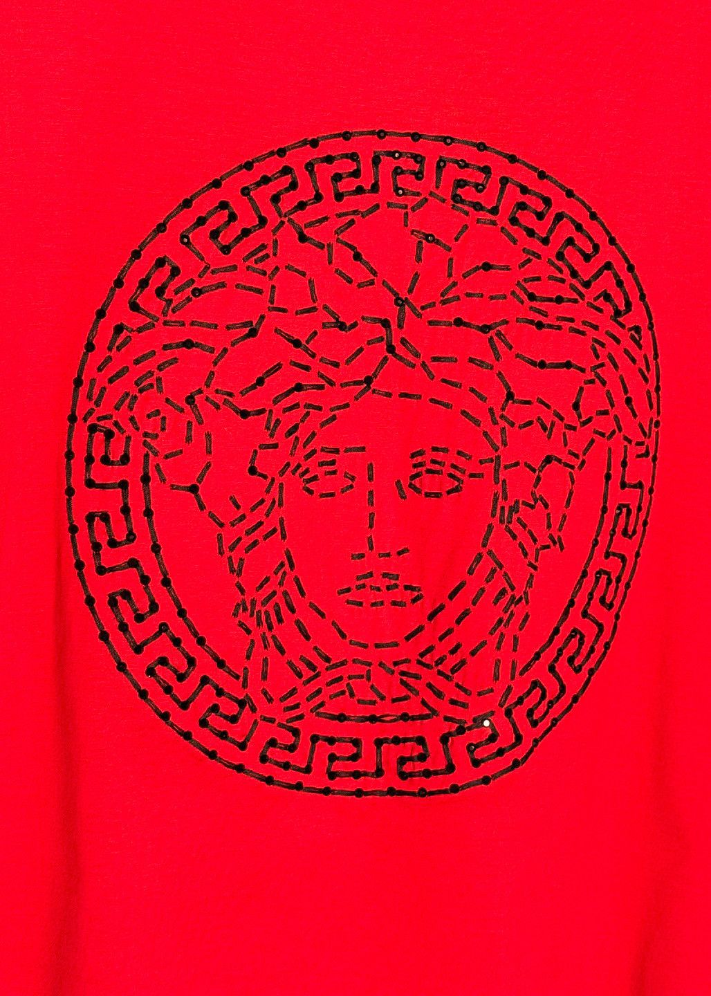 Versace Versace Red Crystal Embellished Medusa Print T-shirt - 3XL Size US XXL / EU 58 / 5 - 4 Thumbnail