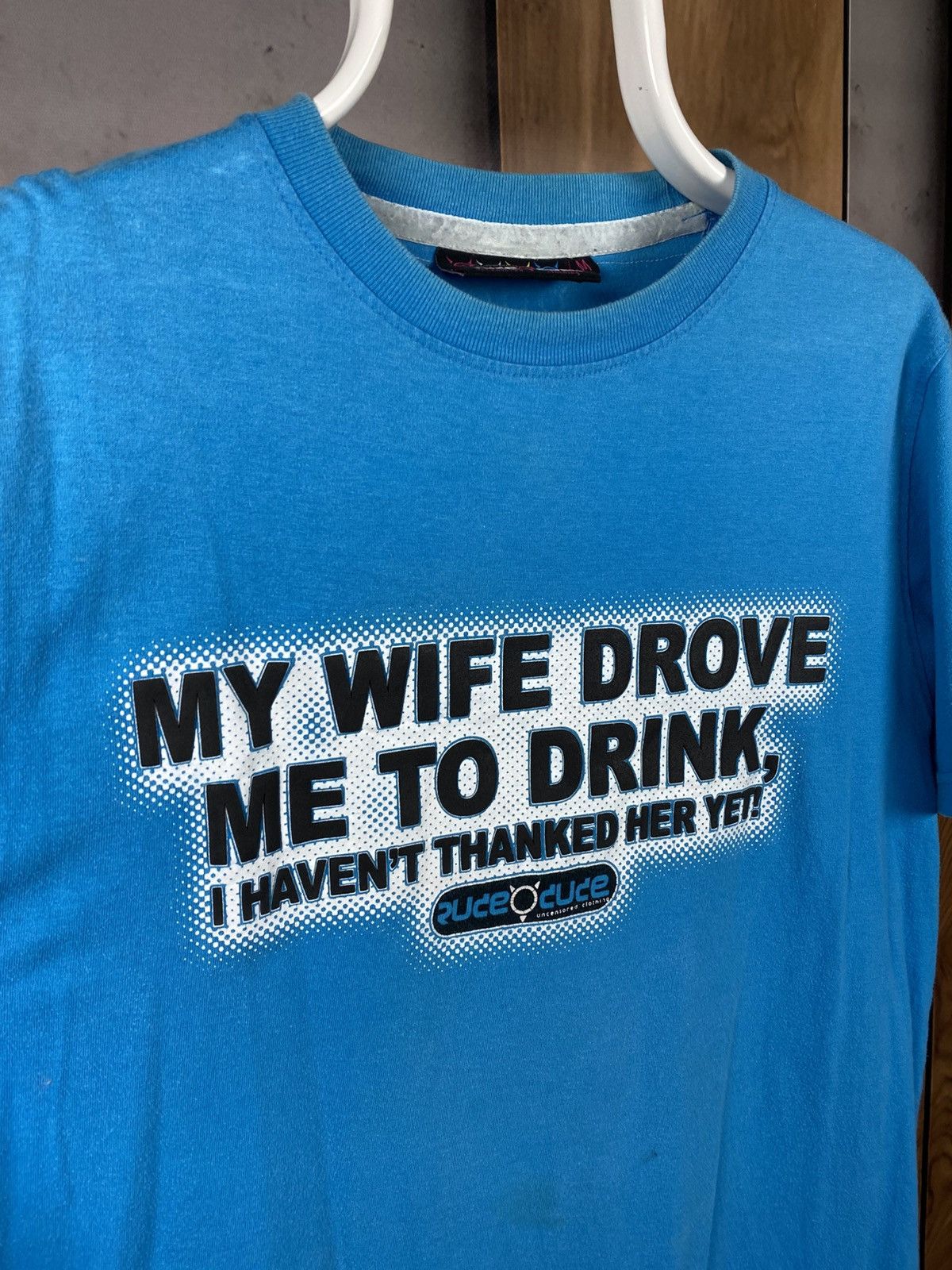 Vintage 🍻Vintage T-Shirt My Wife Drove Me To Drink Ruce Cuce Tee🍻 Size US M / EU 48-50 / 2 - 2 Thumbnail