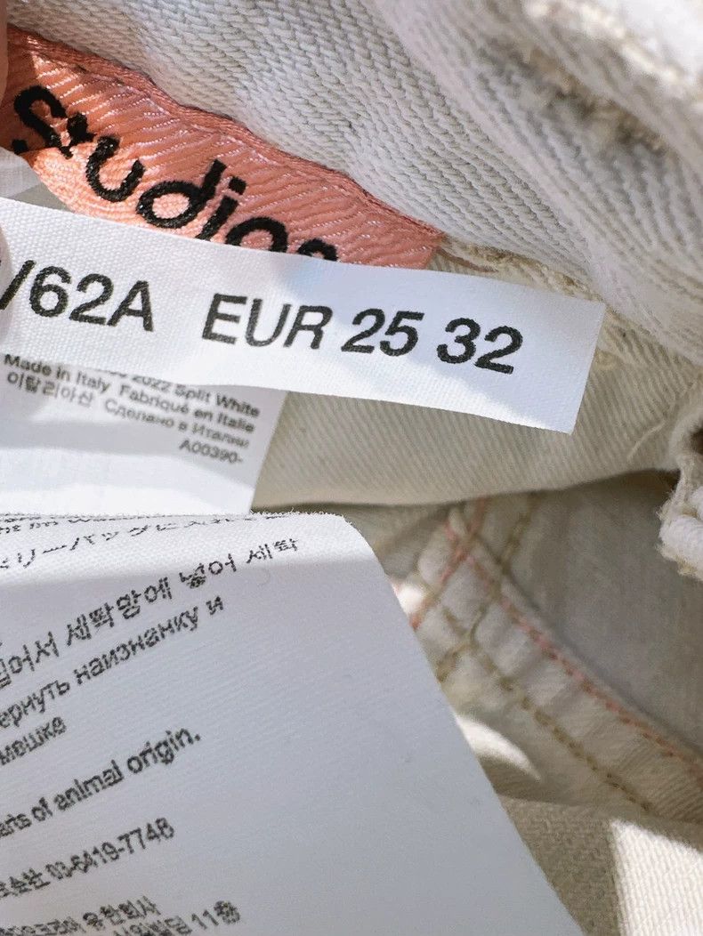 Acne Studios acne studios Beige ripped jeans 2504-Nextarrow Size US 32 / EU 48 - 6 Thumbnail