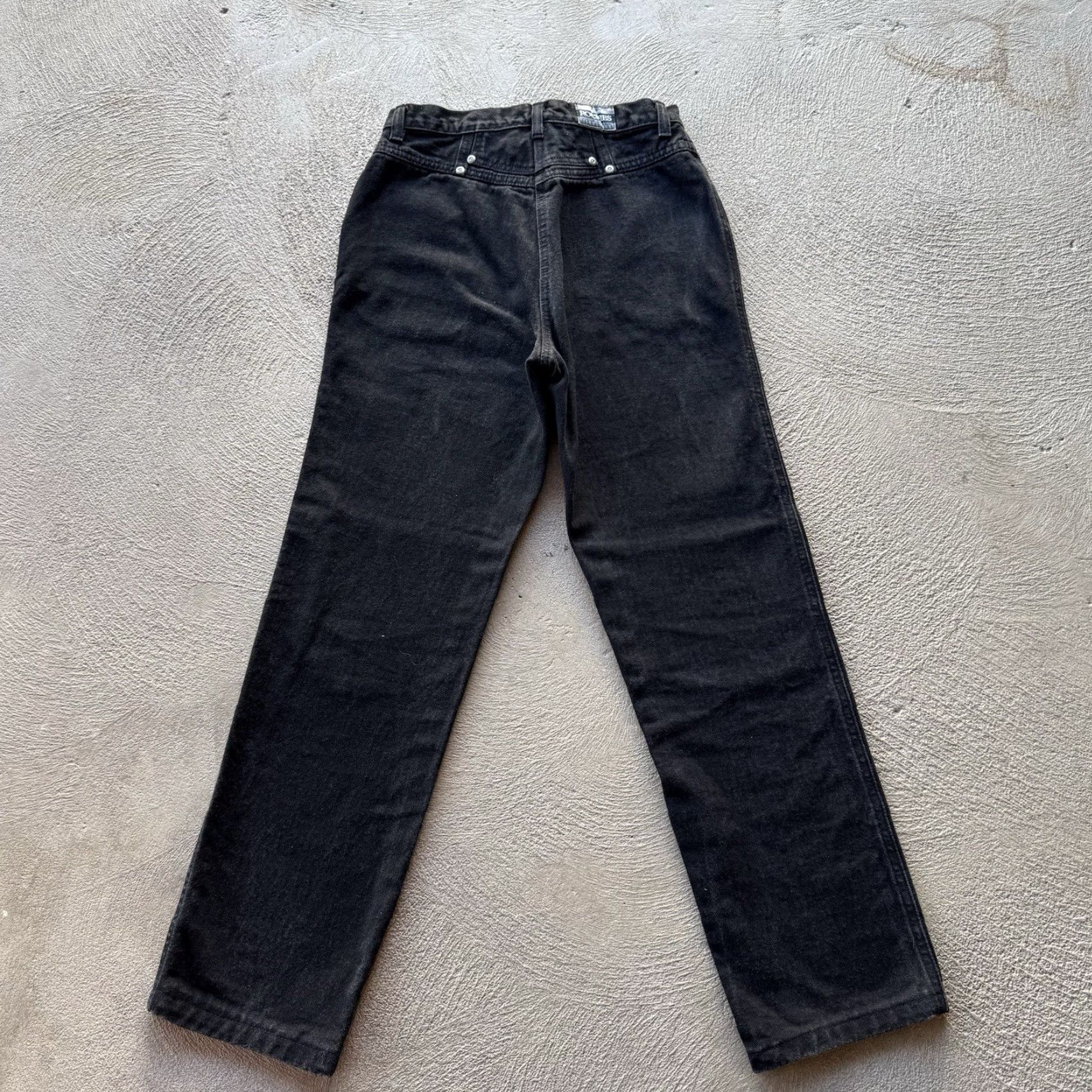 Vintage VINTAGE Rockies Jeans Womens 7 Denim Western Straight Fit 29in Inseam Black 80s 90s USA Womens Size 28" / US 6 / IT 42 - 2 Thumbnail