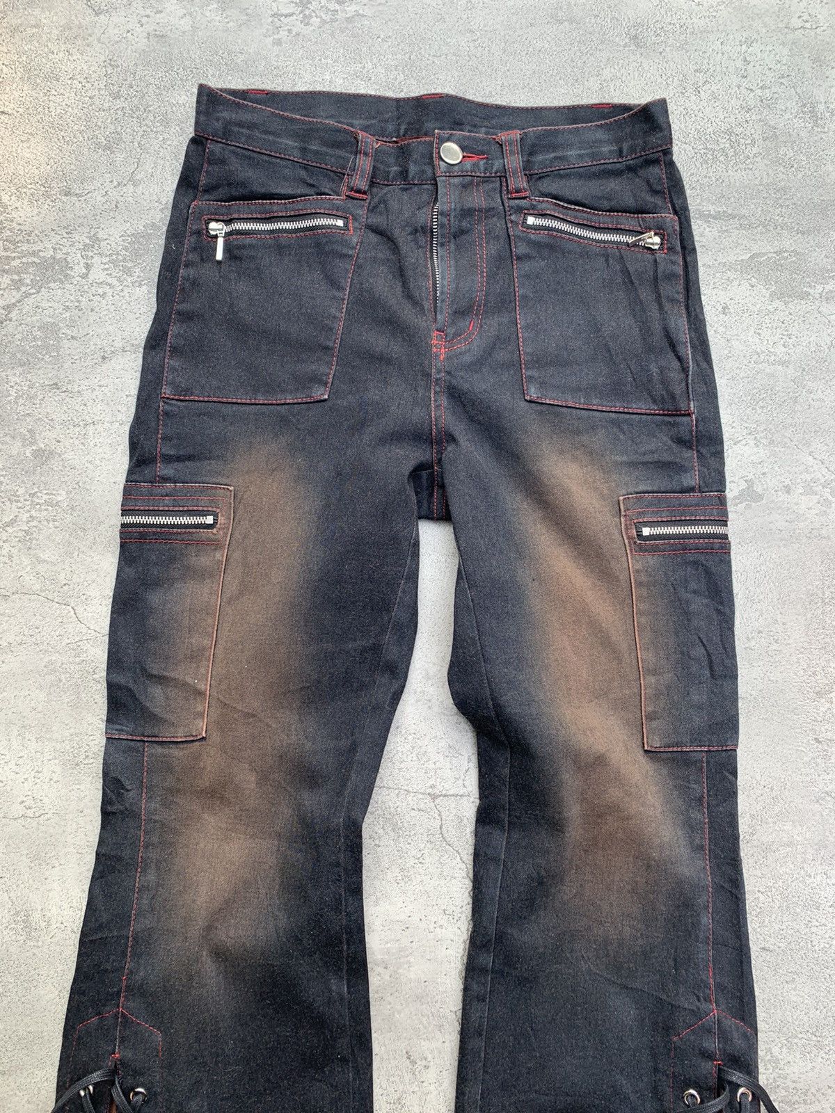 Japanese Brand VITRAIL lace-up flare pants Size US 26 / EU 42 - 2 Thumbnail