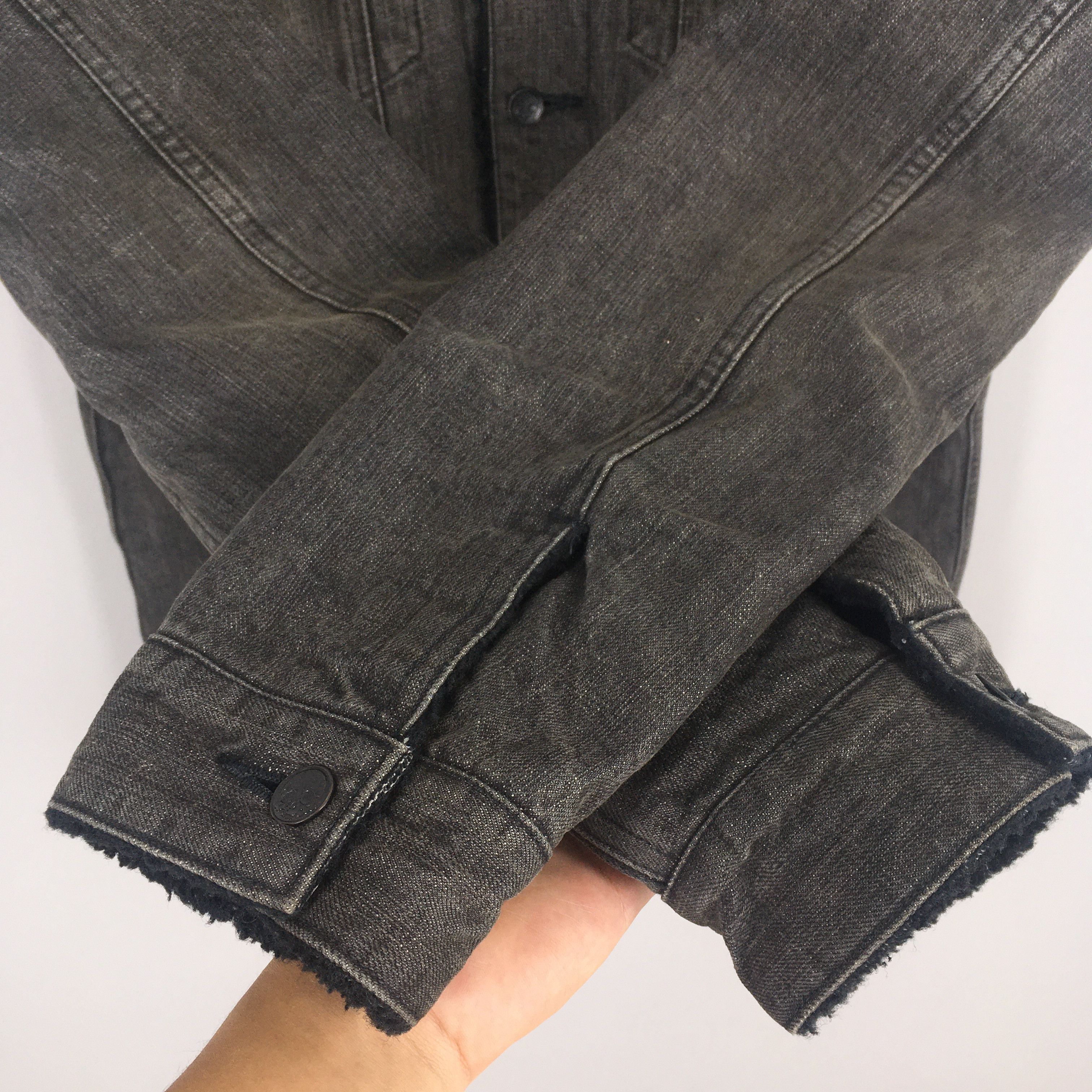 If Six Was Nine Lad Musician Japan Sherpa Black Denim Jacket Medium Size US M / EU 48-50 / 2 - 4 Thumbnail
