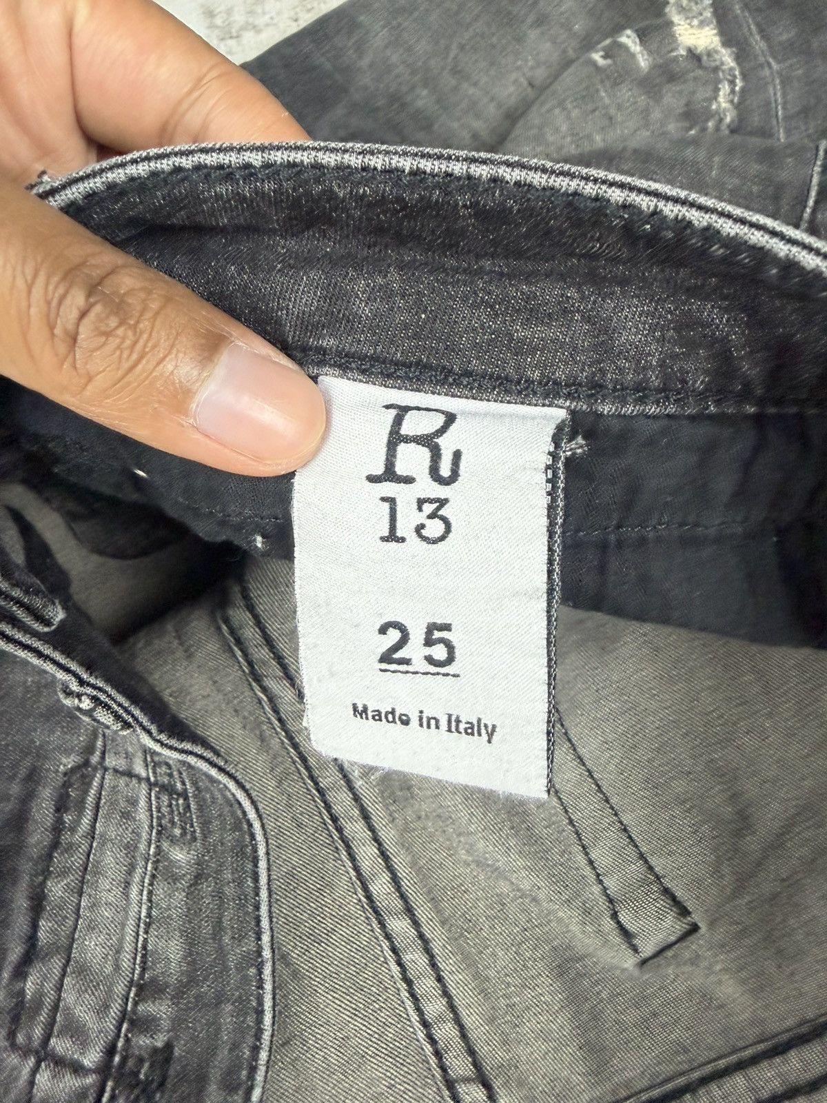 R13 R13 Boy Skinny Black Style Size 25" / US 0 / IT 36 - 11 Thumbnail