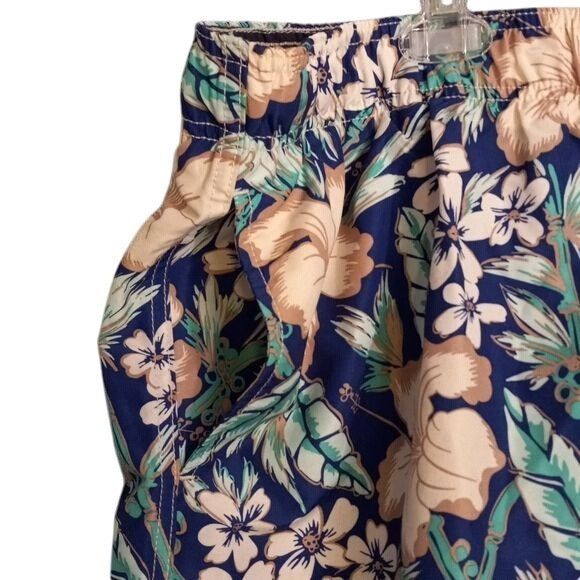 Lands' End Lands End XXL Mens Floral Swim Trunks Elastic Waist Drawstri Size US 44 / EU 60 - 3 Thumbnail