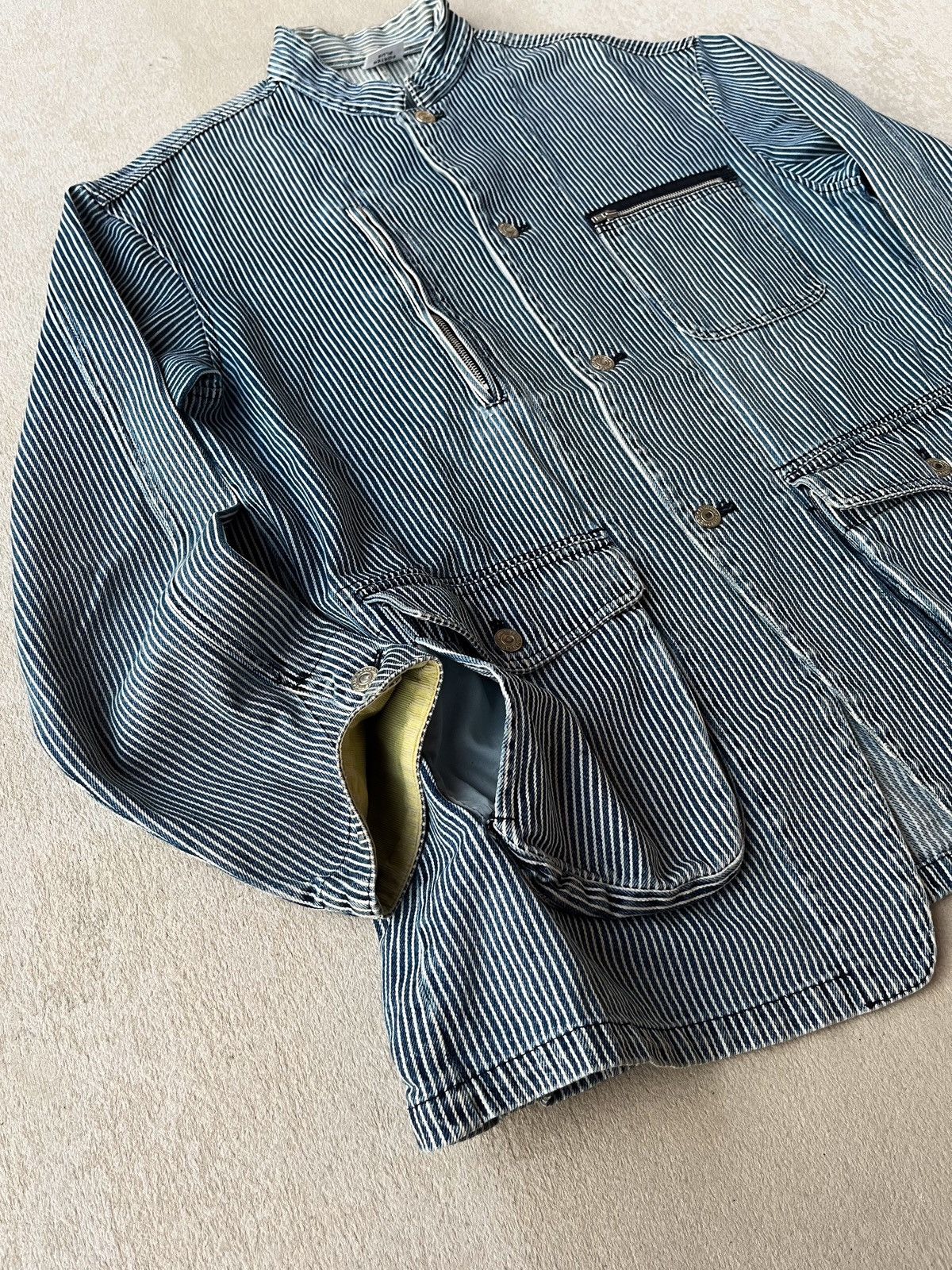 Head Porter Head Porter Plus Chore Jacket Hickory Denim Size US XL / EU 56 / 4 - 3 Thumbnail