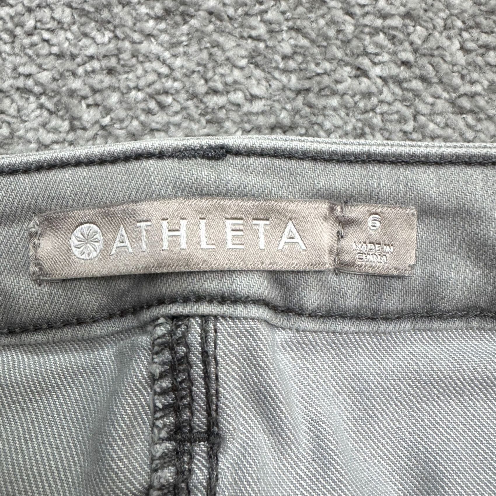 Athleta Athleta Sculptek Jeans Womens 6 Gray Kenai Mint Mid Rise Stretch Denim Skinny Size 28" / US 6 / IT 42 - 6 Thumbnail