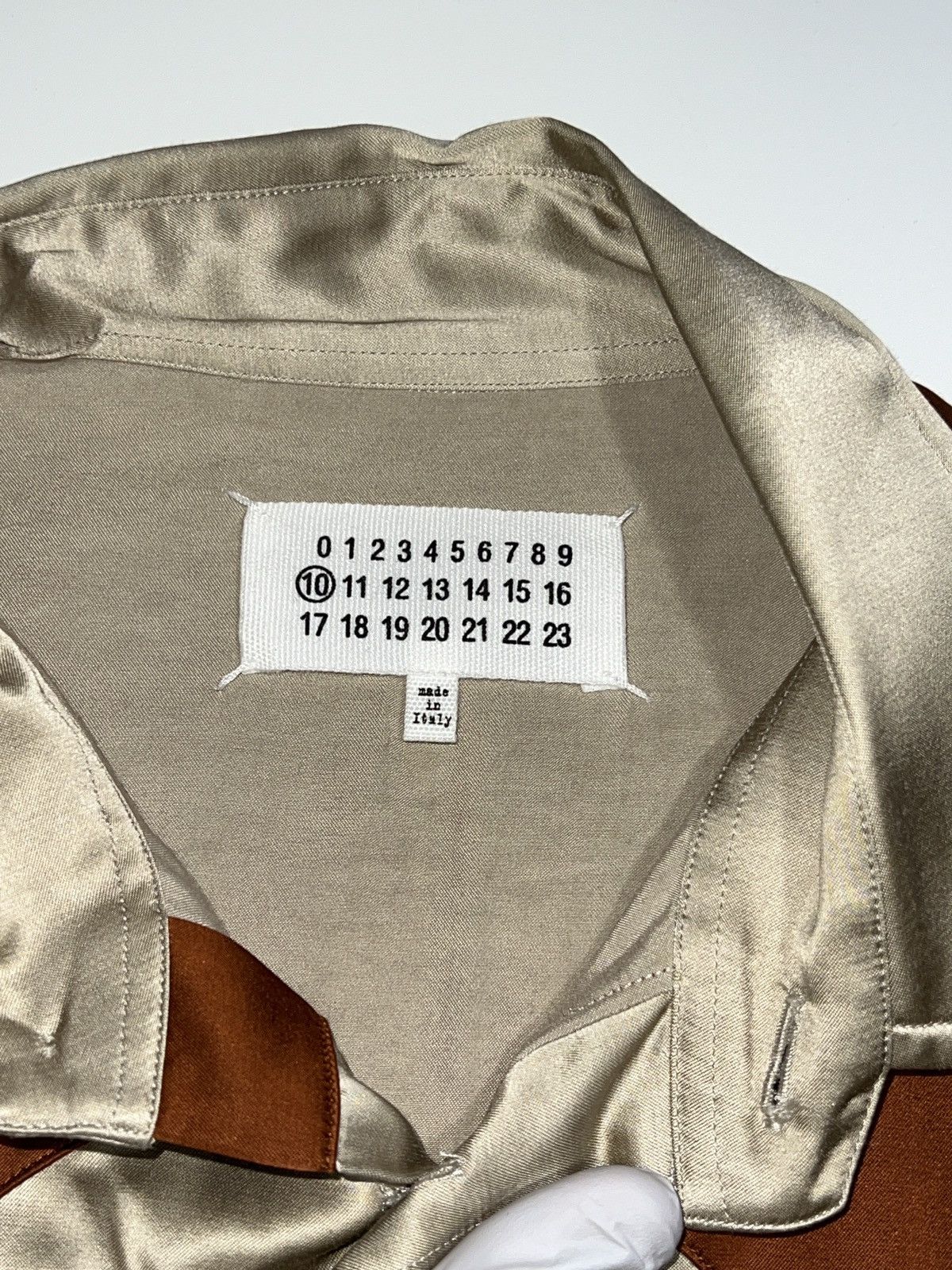 Maison Margiela 18ad Replica Satin Shirt Size 40L - 4 Thumbnail