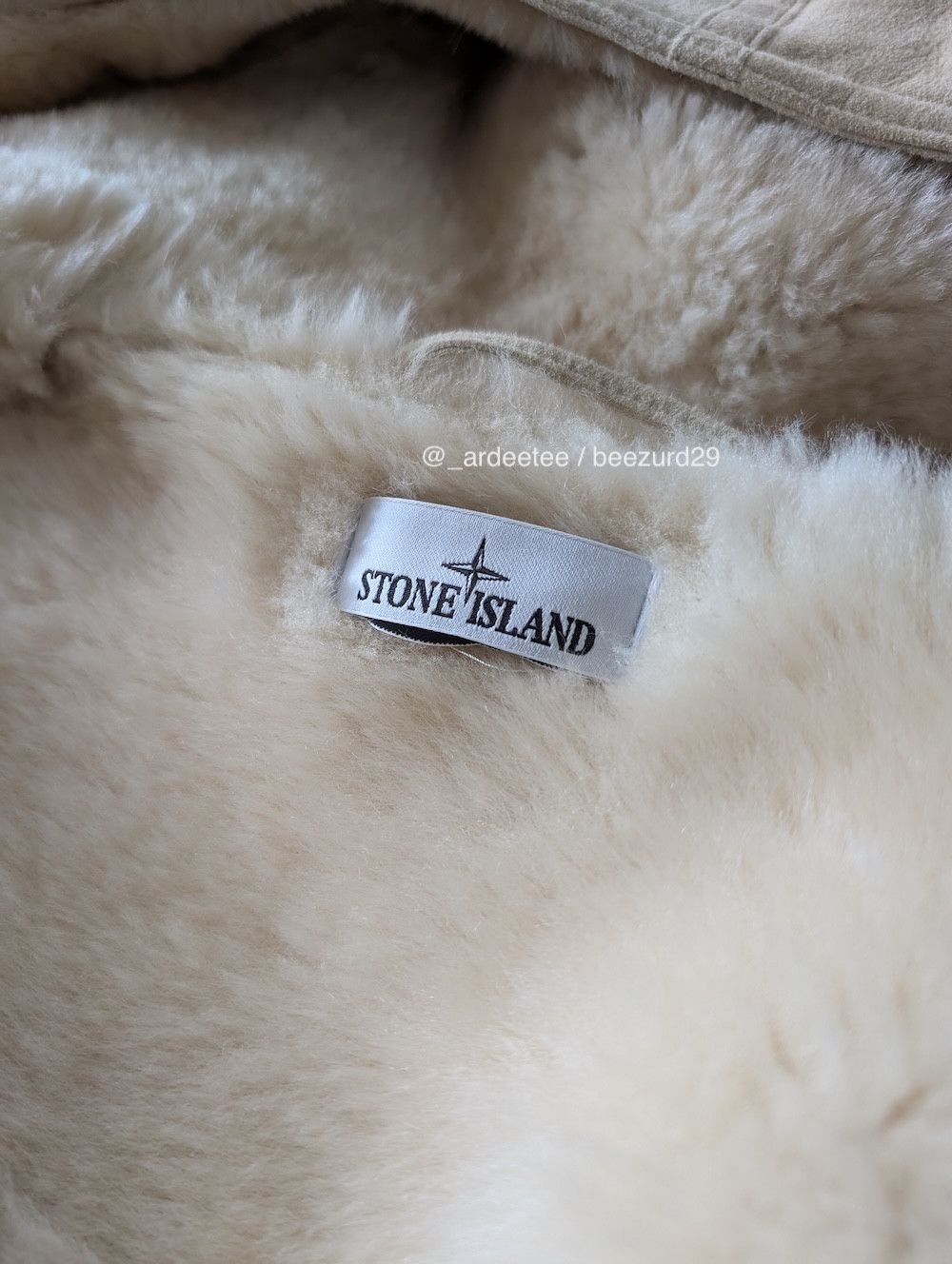 Stone Island $6K FULL SHEARLING SUEDE SHEEPSKIN LEATHER HOODED JACKET Size US L / EU 52-54 / 3 - 16 Thumbnail