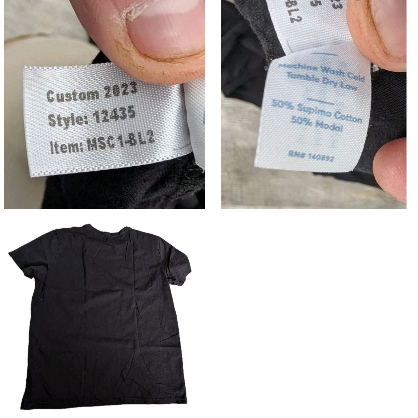 Marine Layer VINTAGE Marine Layer Classic Black Crew Neck T Shirt Mens M EUC USA Made Size US M / EU 48-50 / 2 - 9 Thumbnail