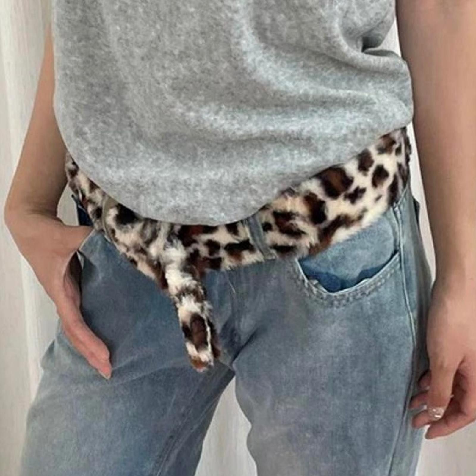 Japanese Brand Y2K Furry Retro Whimsical Animal Print Buckle Modern Belt Size ONE SIZE - 2 Thumbnail
