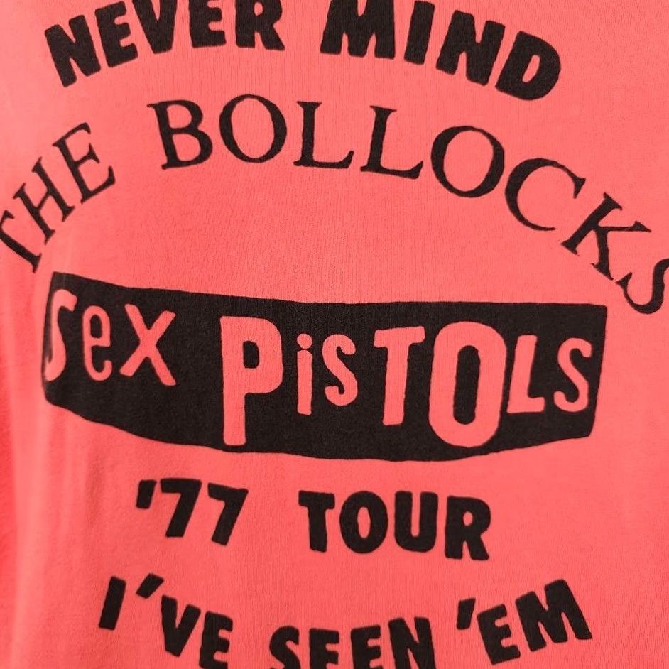 Pinko Sex Pistols T Shirt Mens Large Pink Never Mind The Bollocks Retro 77 Tour Punk Rock Band Tee Size US L / EU 52-54 / 3 - 3 Thumbnail