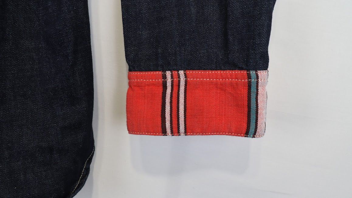 Wales Bonner o1rshd1 Cotonou Denim Shirt in Blue/Red Size US S / EU 44-46 / 1 - 15 Thumbnail