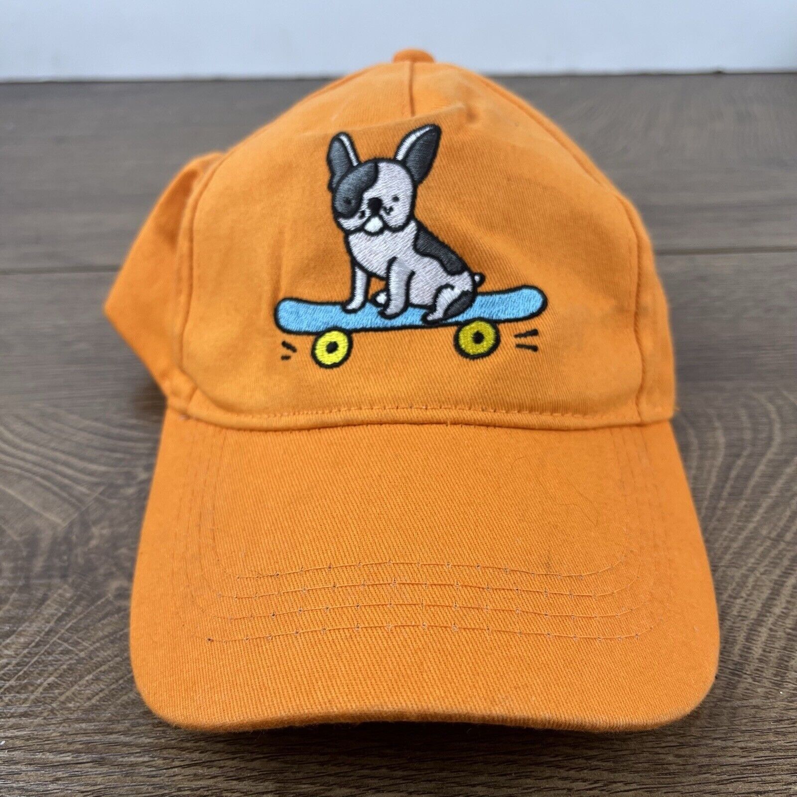 Other Skateboard Dog Hat Adjustable Hat Orange Adjustable Hat Adul Size ONE SIZE - 2 Thumbnail