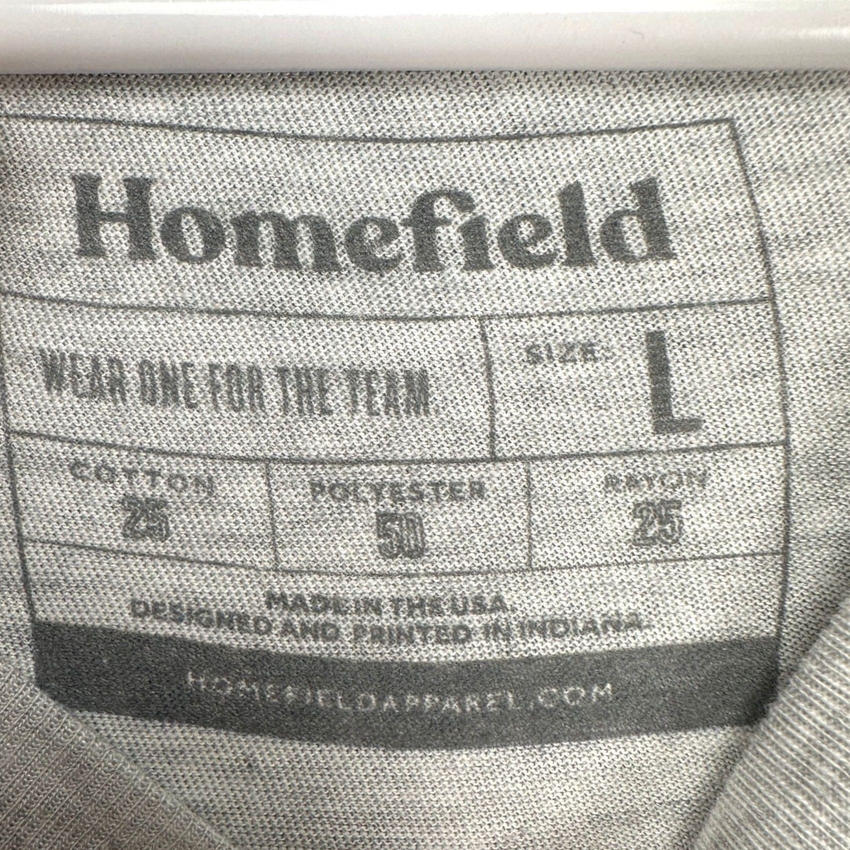 Vintage Homefield Iowa State Hawkeyes Mens Football T-Shirt Large Light Gray Tee Short Sleeve Crew Neck Graphic Print L Mens Size US L / EU 52-54 / 3 - 3 Thumbnail