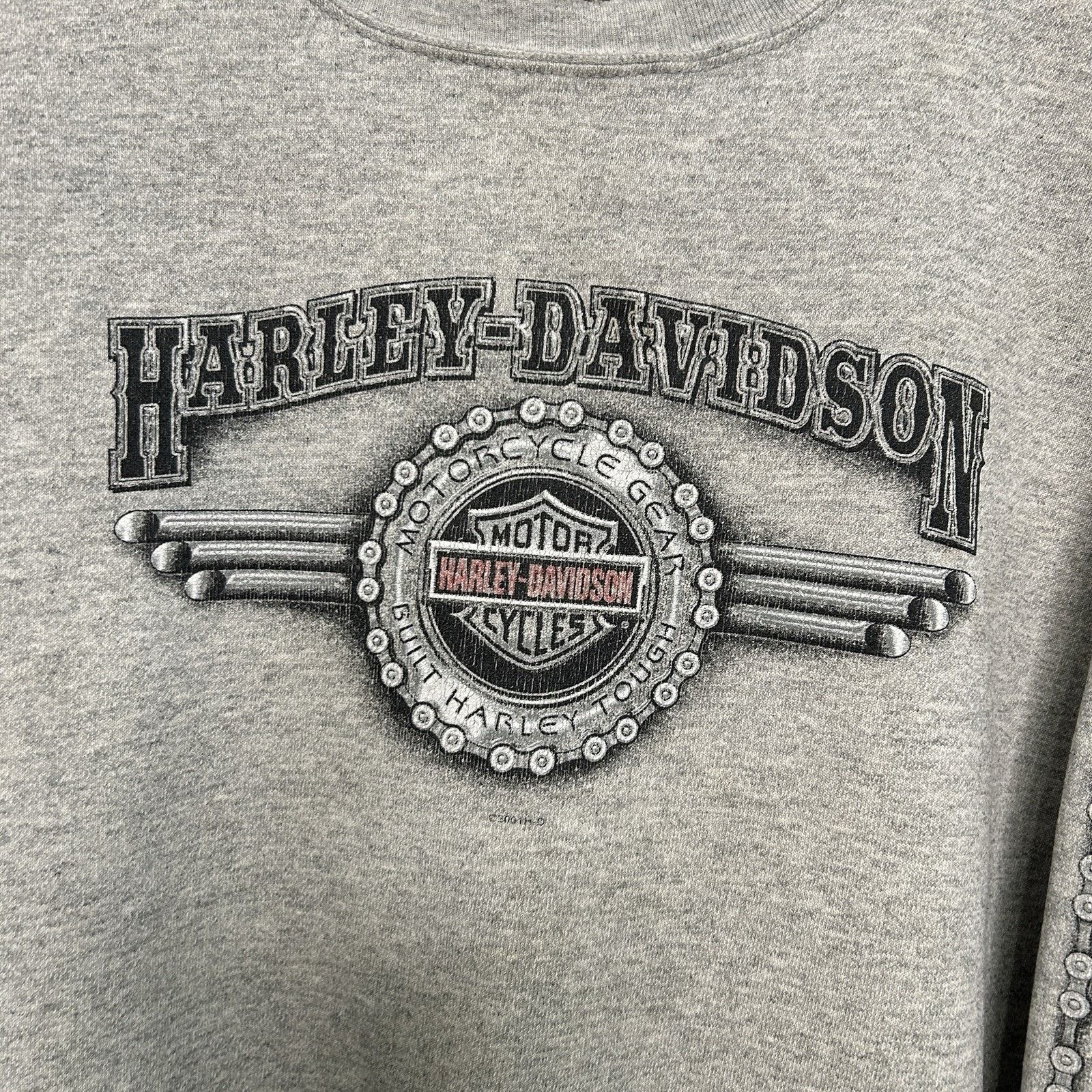 Harley Davidson Vintage Harley-Davidson Crewneck Chains Sleeve-Hit “Grey” Size US L / EU 52-54 / 3 - 6 Thumbnail