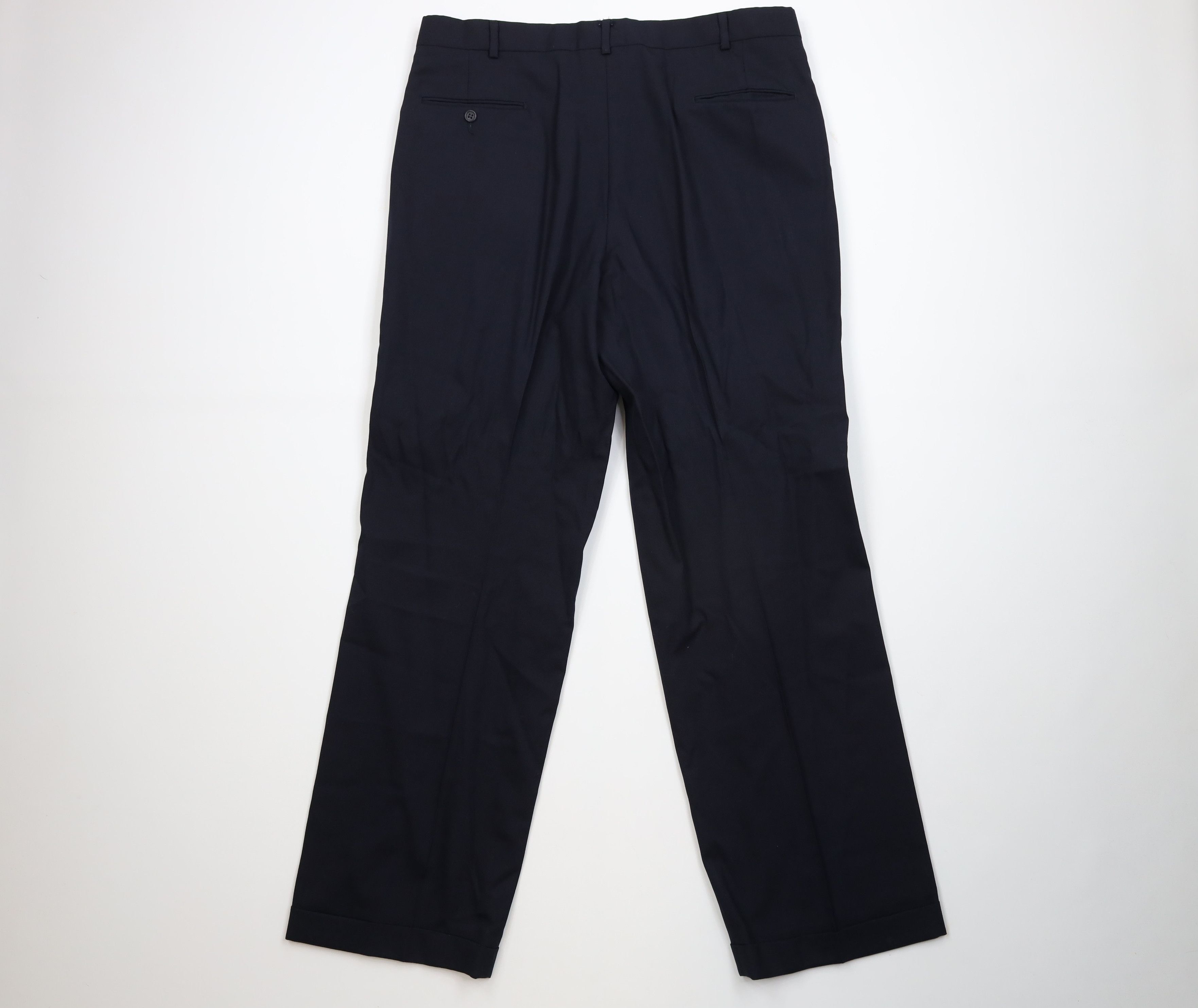 Vintage Vintage 70s Streetwear Wool Knit Wide Leg Chino Pants USA Size US 36 / EU 52 - 10 Thumbnail