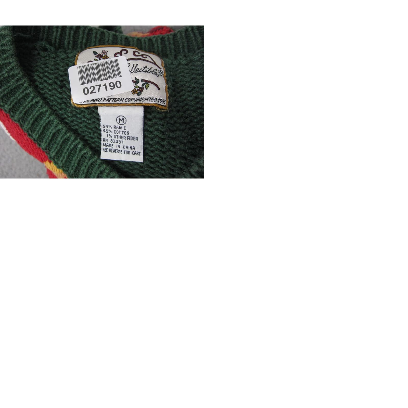 Vintage VINTAGE Heirloom Collectibles Cardigan Womens M Green Christmas Holiday 90s Sweater Size M / US 6-8 / IT 42-44 - 9 Thumbnail