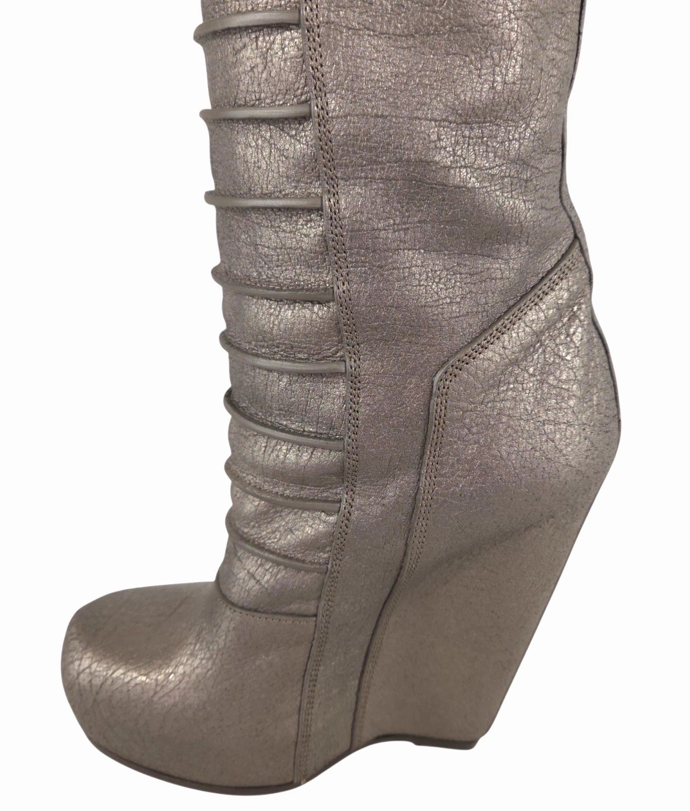 Rick Owens Rick Owens Ruhlmann Boots US 6 EU 36 Womens Silver $2330 Size US 6 / IT 36 - 10 Thumbnail