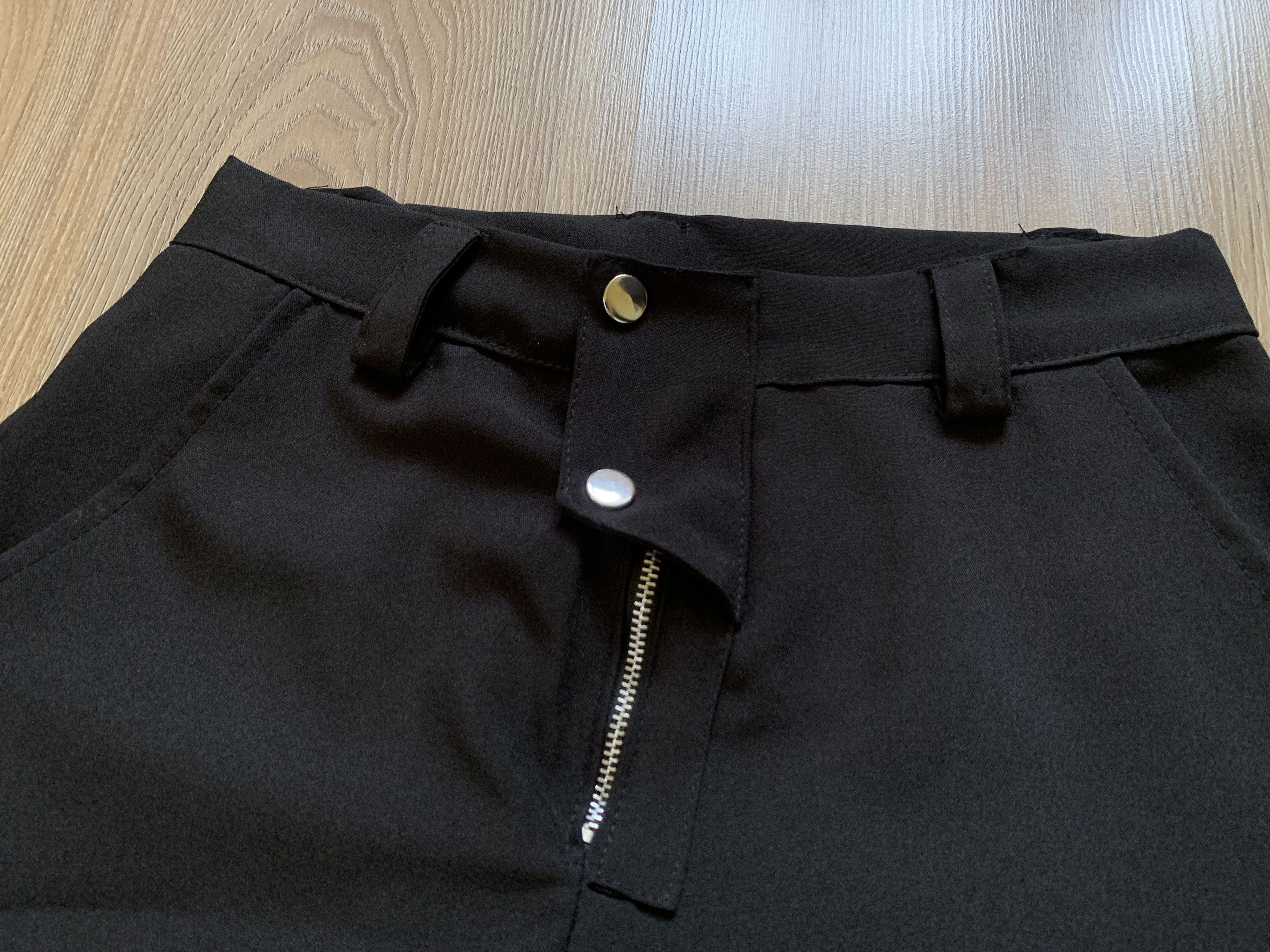 Handmade Designer Women’s Handmade Black Zip Pants Size 27" / US 4 / IT 40 - 5 Thumbnail