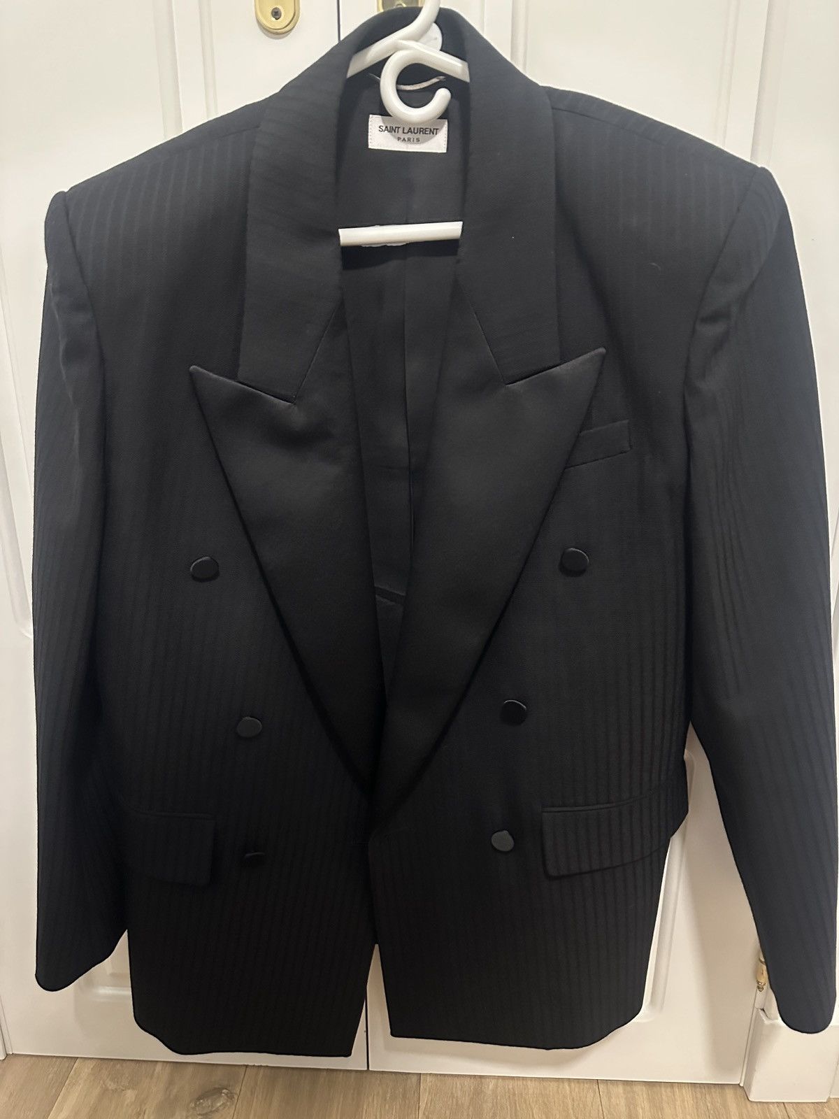Saint Laurent Paris Saint Laurent Black Blazer Size 48S - 1 Thumbnail