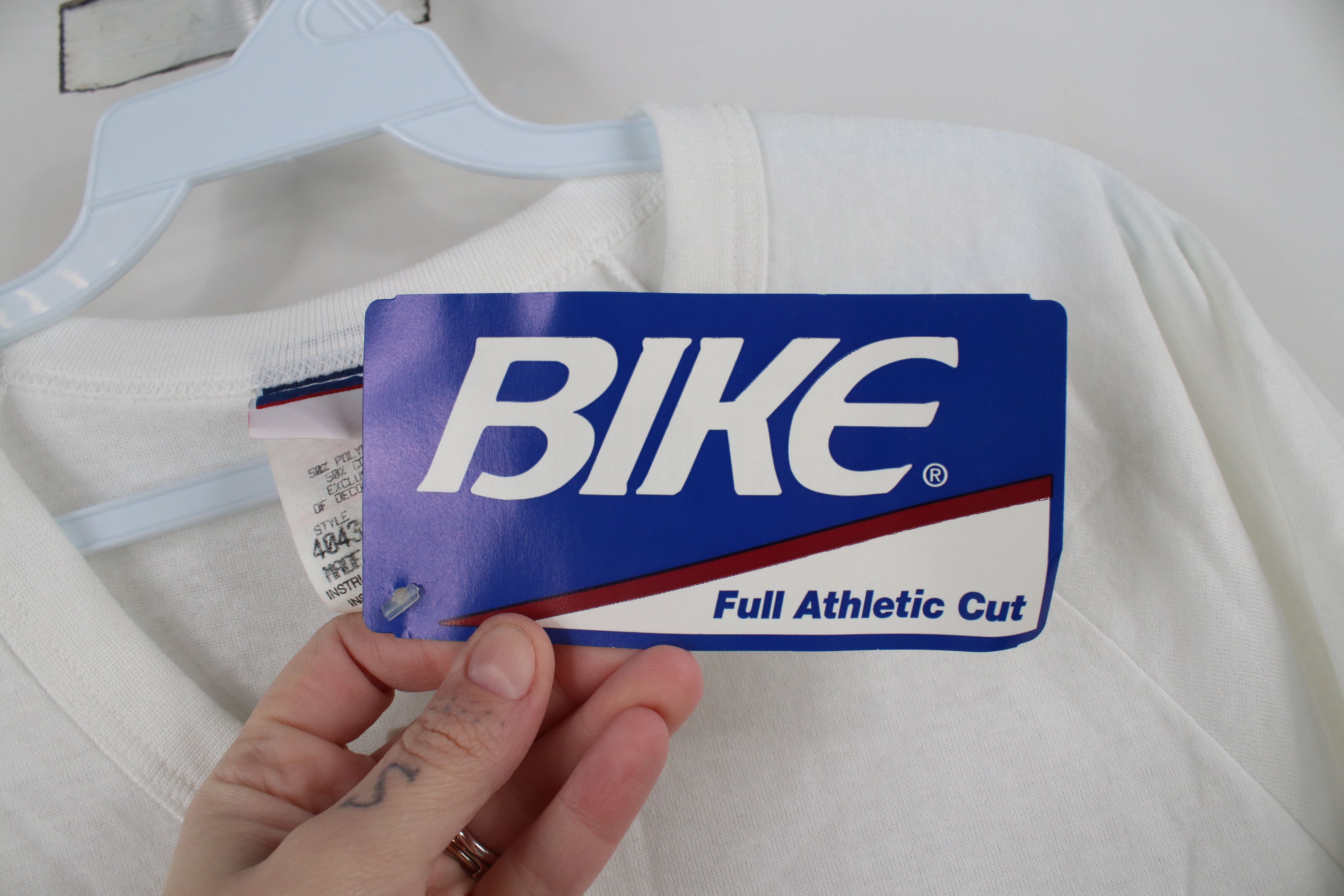 Vintage Deadstock Vintage 90s Streetwear Henley T-Shirt White USA Size US M / EU 48-50 / 2 - 6 Thumbnail
