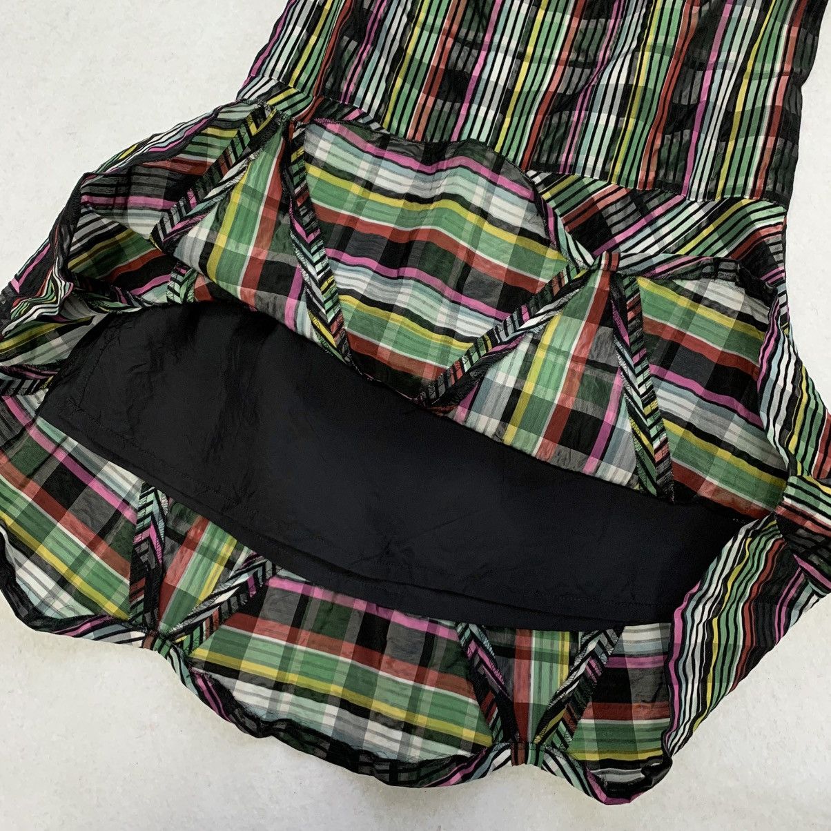 KEITAMARUYAMA Keita Maruyama AW2004-2005 Multicolor Striped Mermaid Skirt Size 26" / US 2 / IT 38 - 7 Thumbnail
