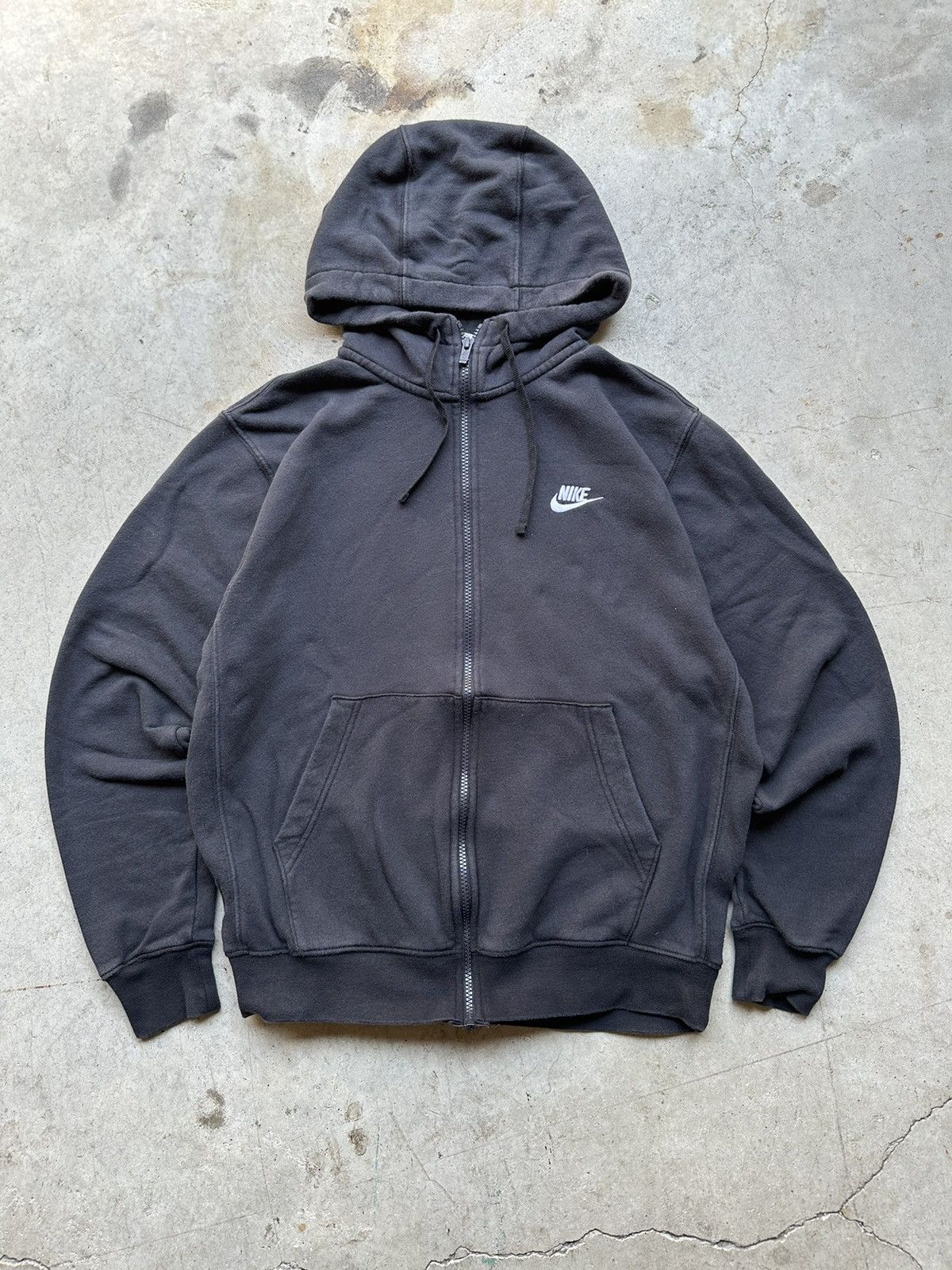 トップス nike archive zip hoodie y2k Nike Vintage y2k grey classic zip hoodie hooded jacket | eBay