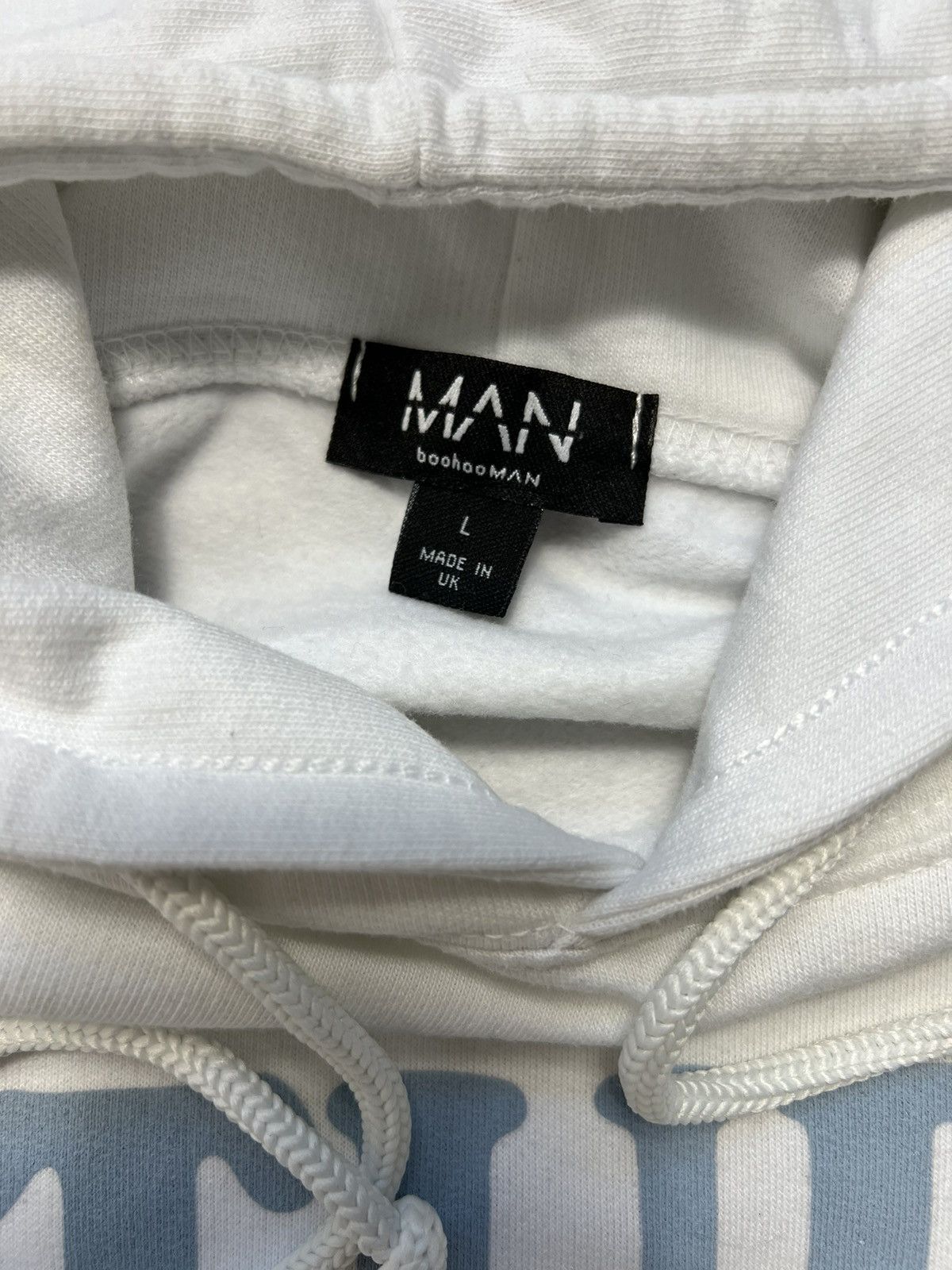 Japanese Brand Baggy Hoodie Study Hoody white y2k boxy fit Size US L / EU 52-54 / 3 - 3 Thumbnail