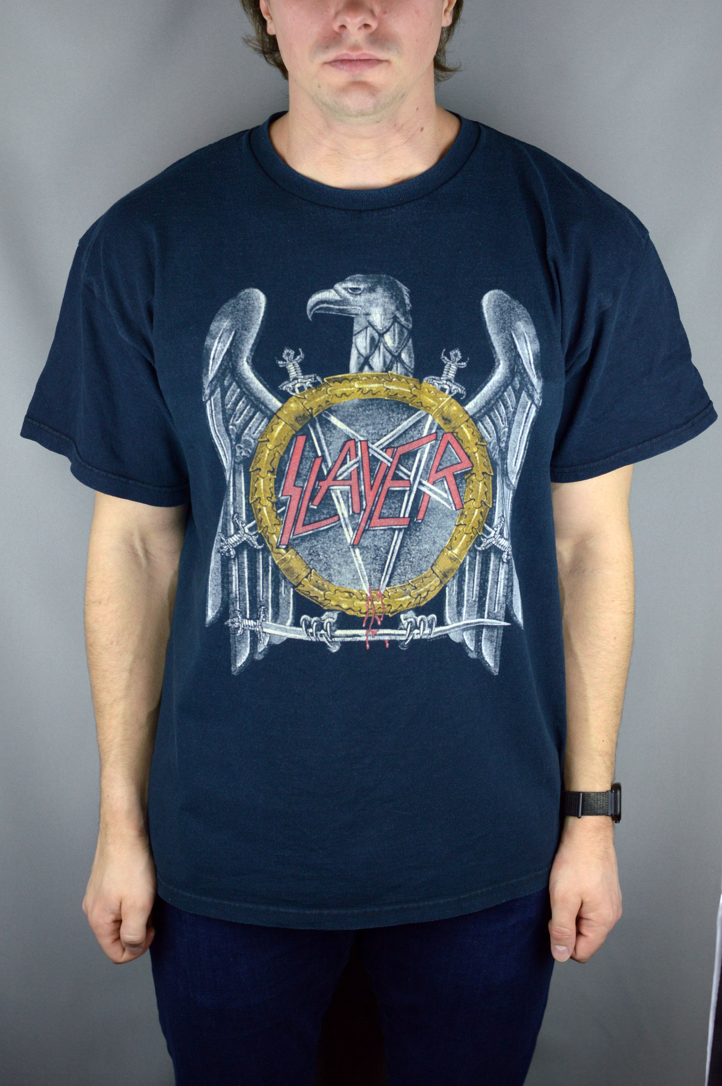 Vintage Vintage Slayer 2003 t shirt Size US XL / EU 56 / 4 - 1 Thumbnail
