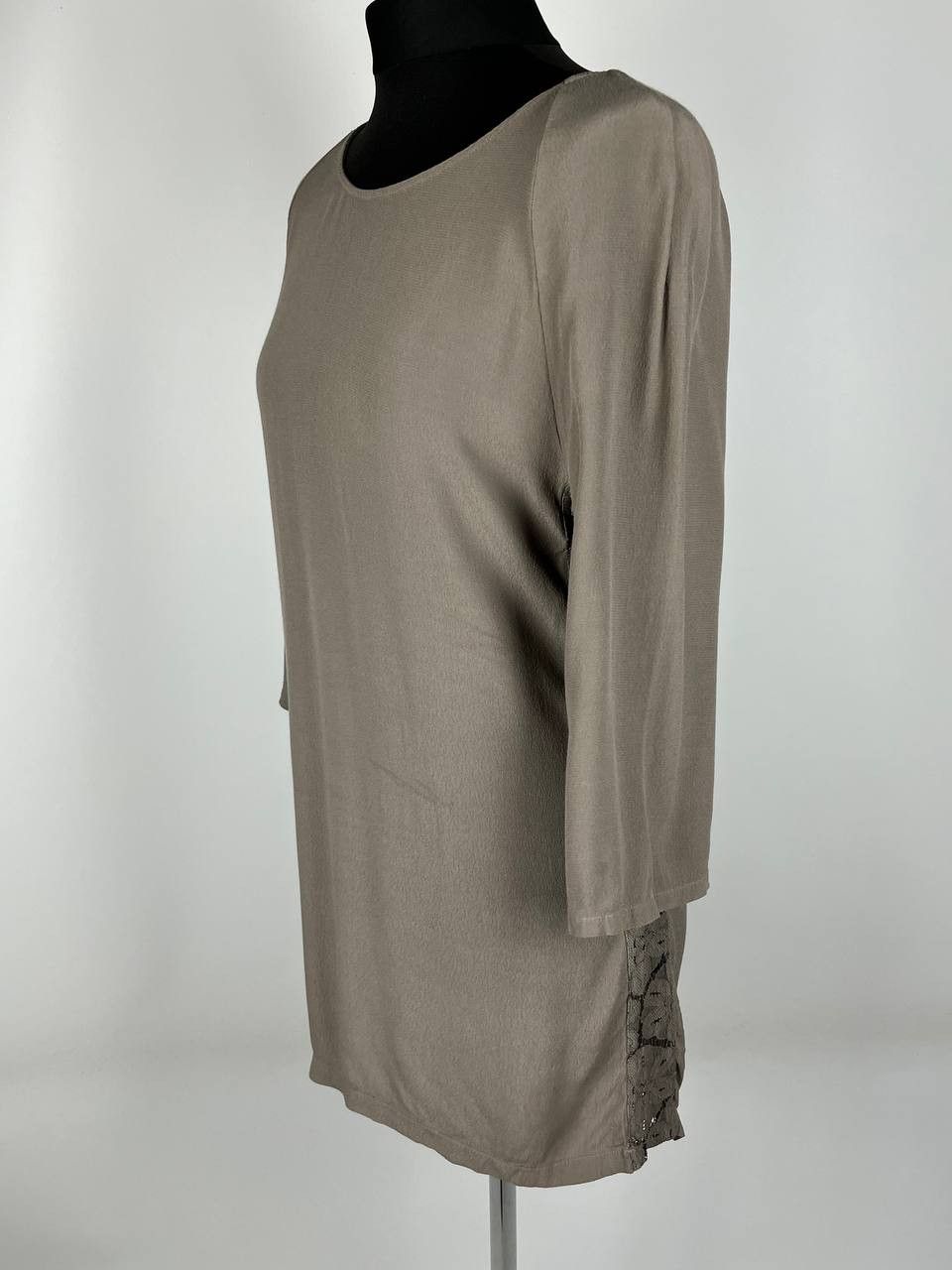 Other PINK MEMORIES Viscose Grey Dress Size 42 Size M / US 6-8 / IT 42-44 - 2 Thumbnail