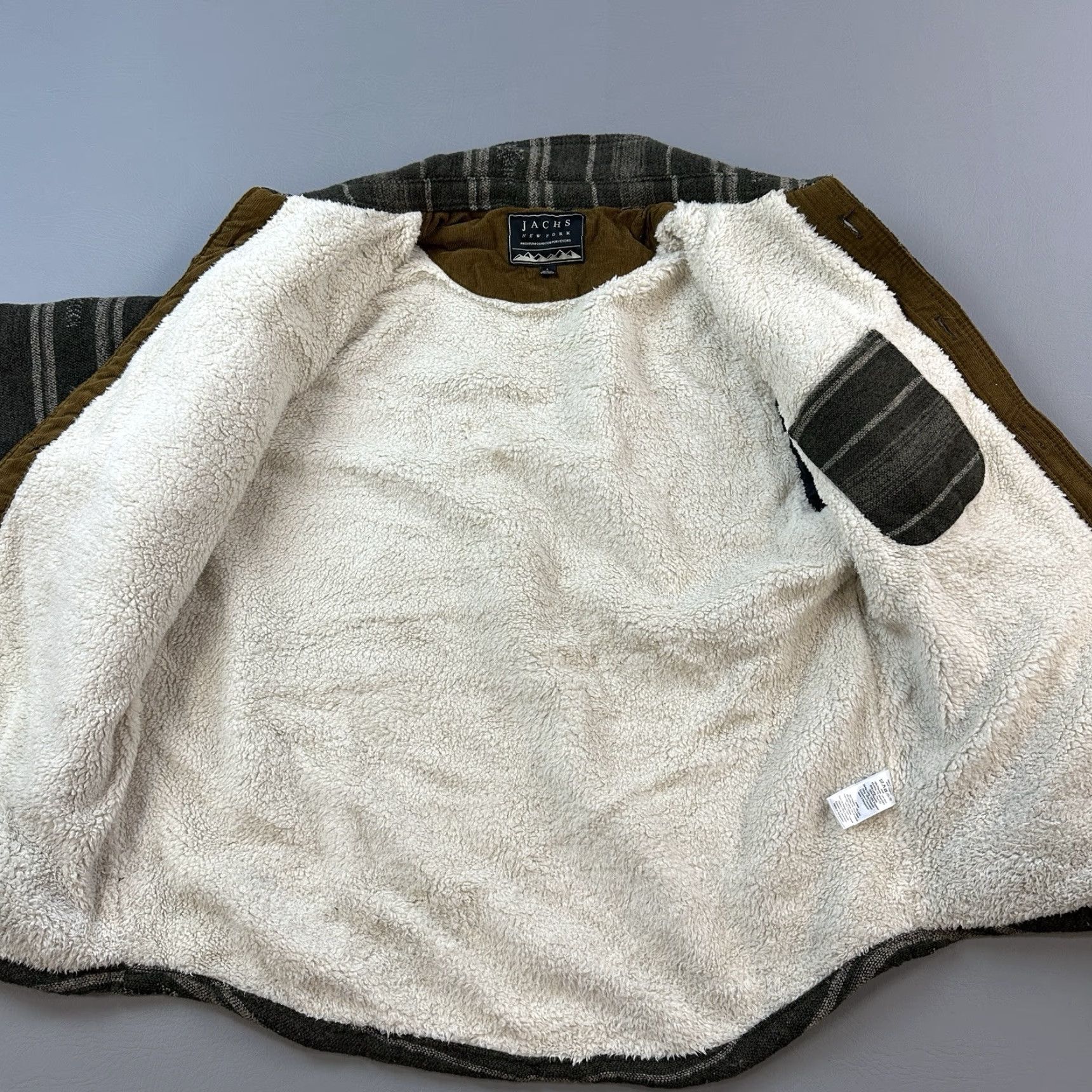 Vintage JACHS New York Jacket Mens Large Wool Blend Sherpa Aztec Heavyweight Shacket Size US L / EU 52-54 / 3 - 6 Thumbnail