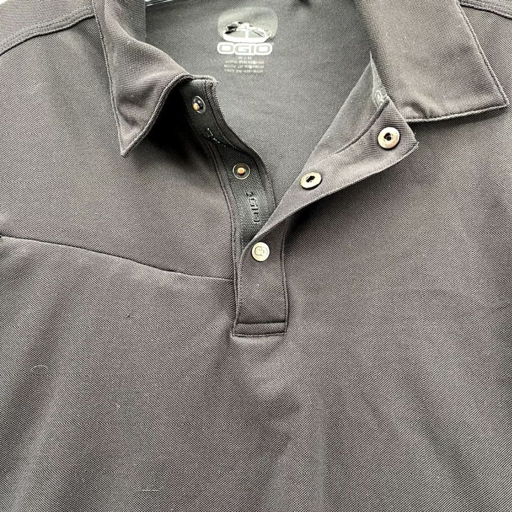 Vintage Ogio Polo Shirt Adult XS Black Performance Short Sleeve Workwear Utility Women's Size XS / US 0-2 / IT 36-38 - 5 Thumbnail