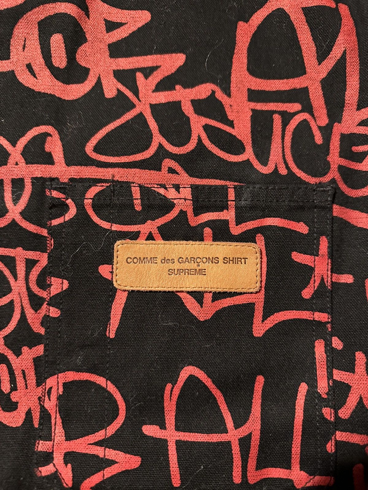 Comme des Garcons SHIRT × Supreme Supreme Comme Des Garçons Shirt Printed Canvas Chore Coat Size US L / EU 52-54 / 3 - 3 Thumbnail