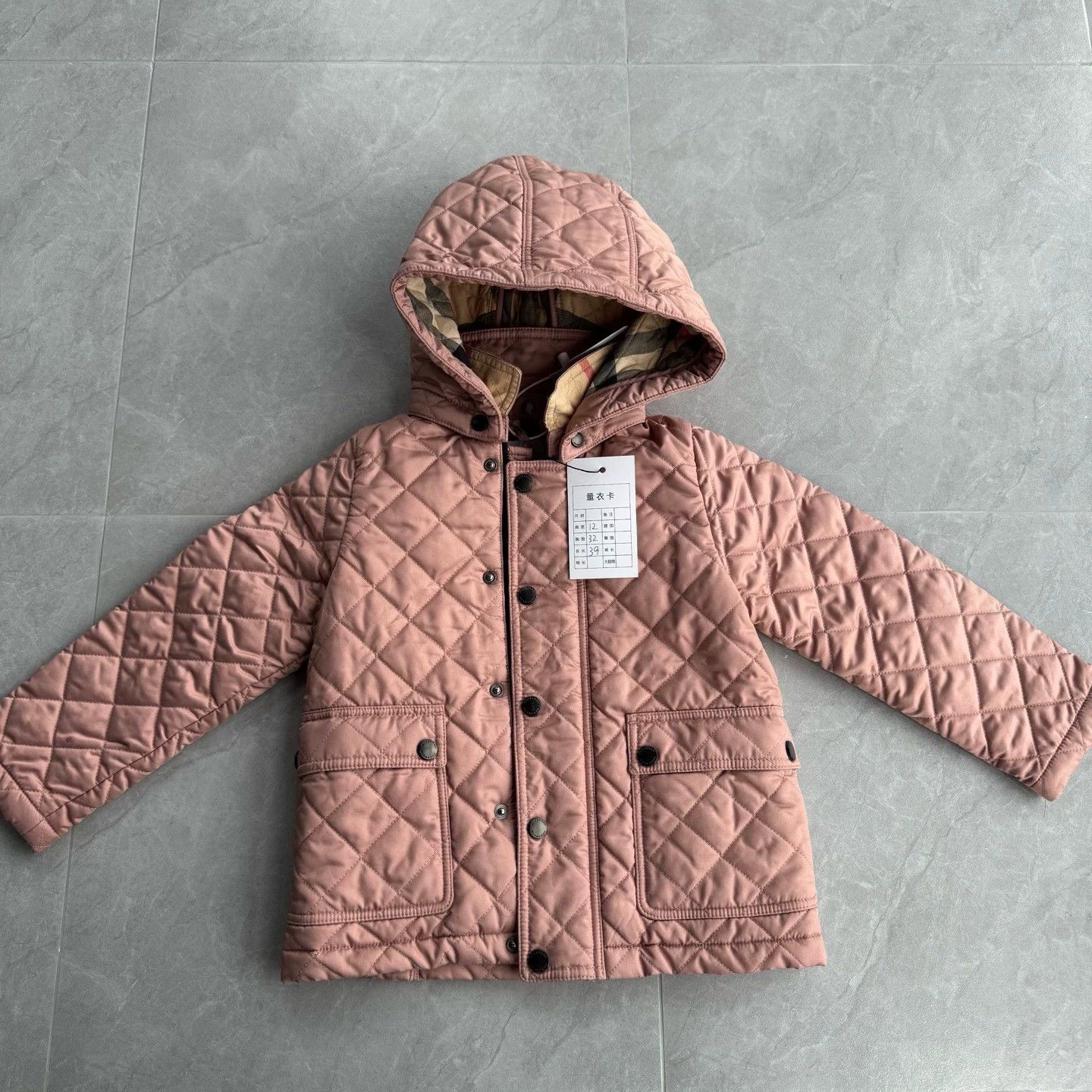 Burberry Burberry Checked Hooded Cotton Coat Size US M / EU 48-50 / 2 - 1 Thumbnail
