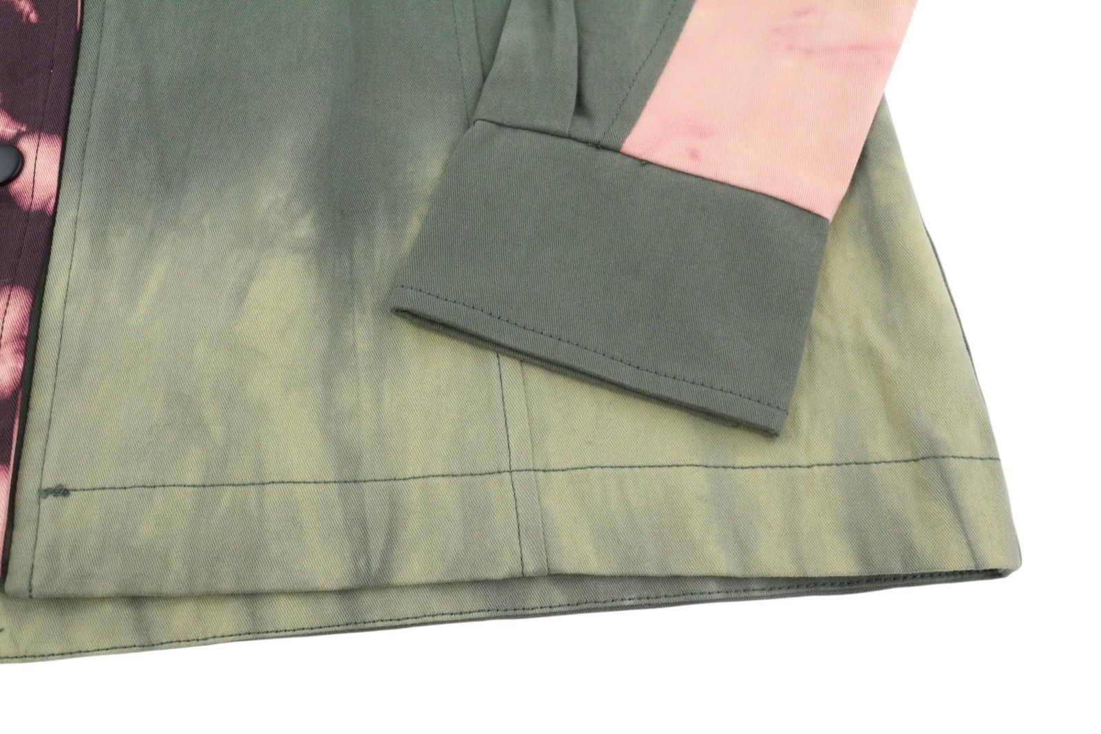 Desigual CHAQ SAFFORD XS Green Patterned Hooded Jacket 88714 Size XS / US 0-2 / IT 36-38 - 6 Thumbnail