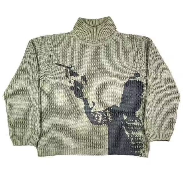 Japanese Brand × Vintage stylish Japanese sweater in vintage style Size US L / EU 52-54 / 3 - 1 Thumbnail