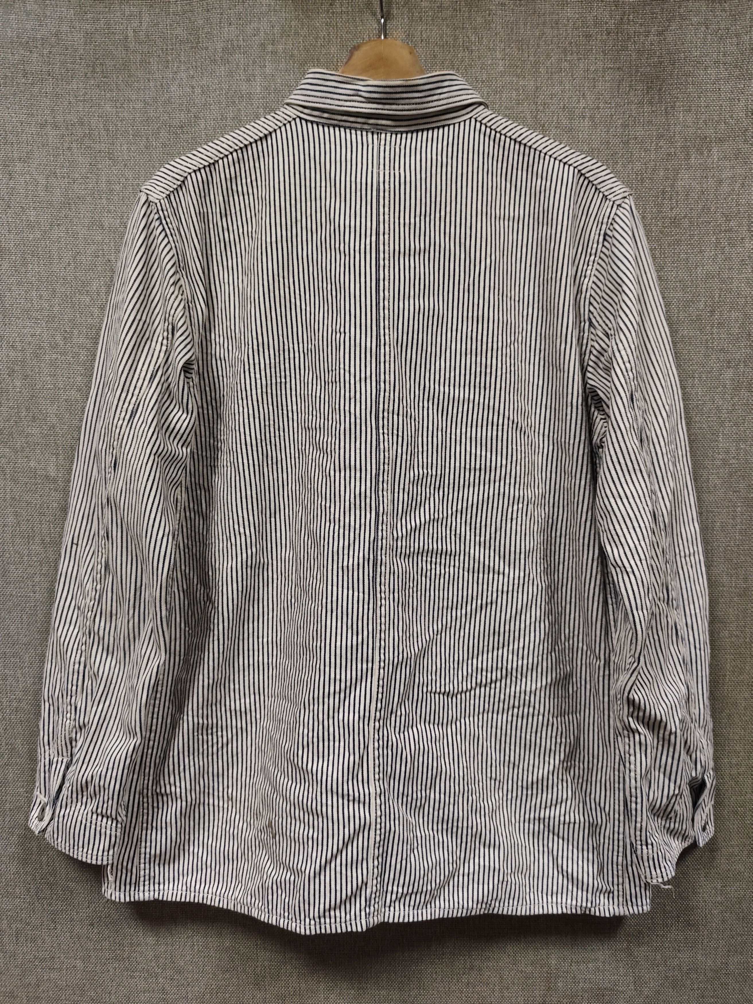Orslow ORSLOW Hickory Stripe Chore Coat Work Jacket Made In Japan Size US L / EU 52-54 / 3 - 2 Thumbnail