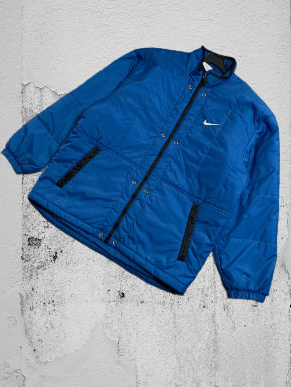 Nike × Vintage Vintage Nike Jacket 1990s Blue Winter Jacket Size M Size US M / EU 48-50 / 2 - 1 Thumbnail