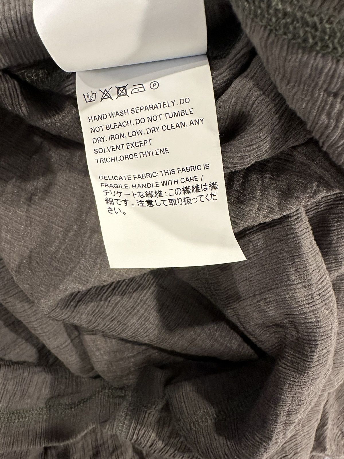 Our Legacy Our Legacy Gray Pleated Crinkle Half Zip Size 50 Size US M / EU 48-50 / 2 - 4 Thumbnail