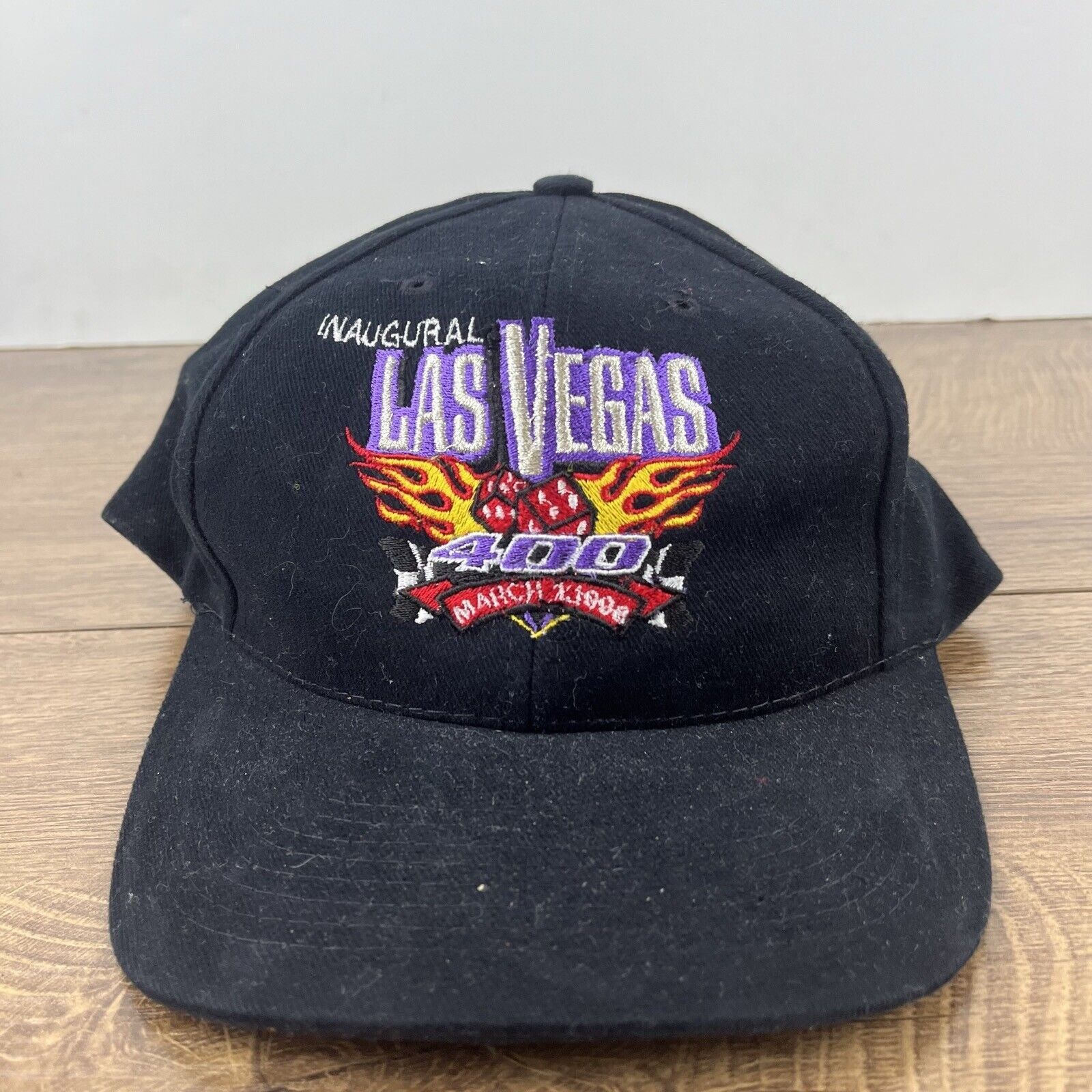 Other Las Vegas 400 Hat March 1998 Hat Black Hat Adjustable Black Size ONE SIZE - 6 Thumbnail